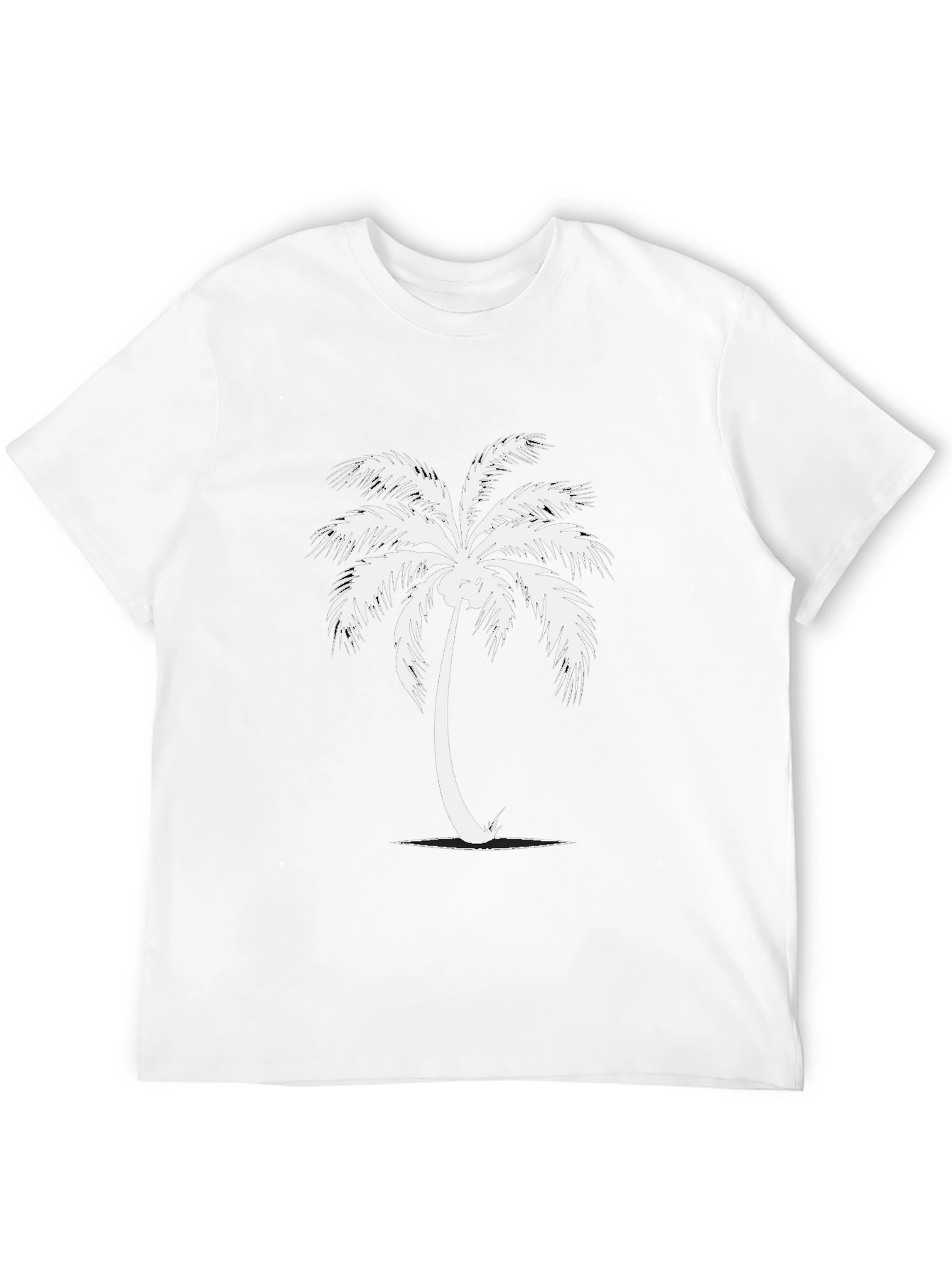 Black Black Palm Tree Graphic T-Shirt view 12