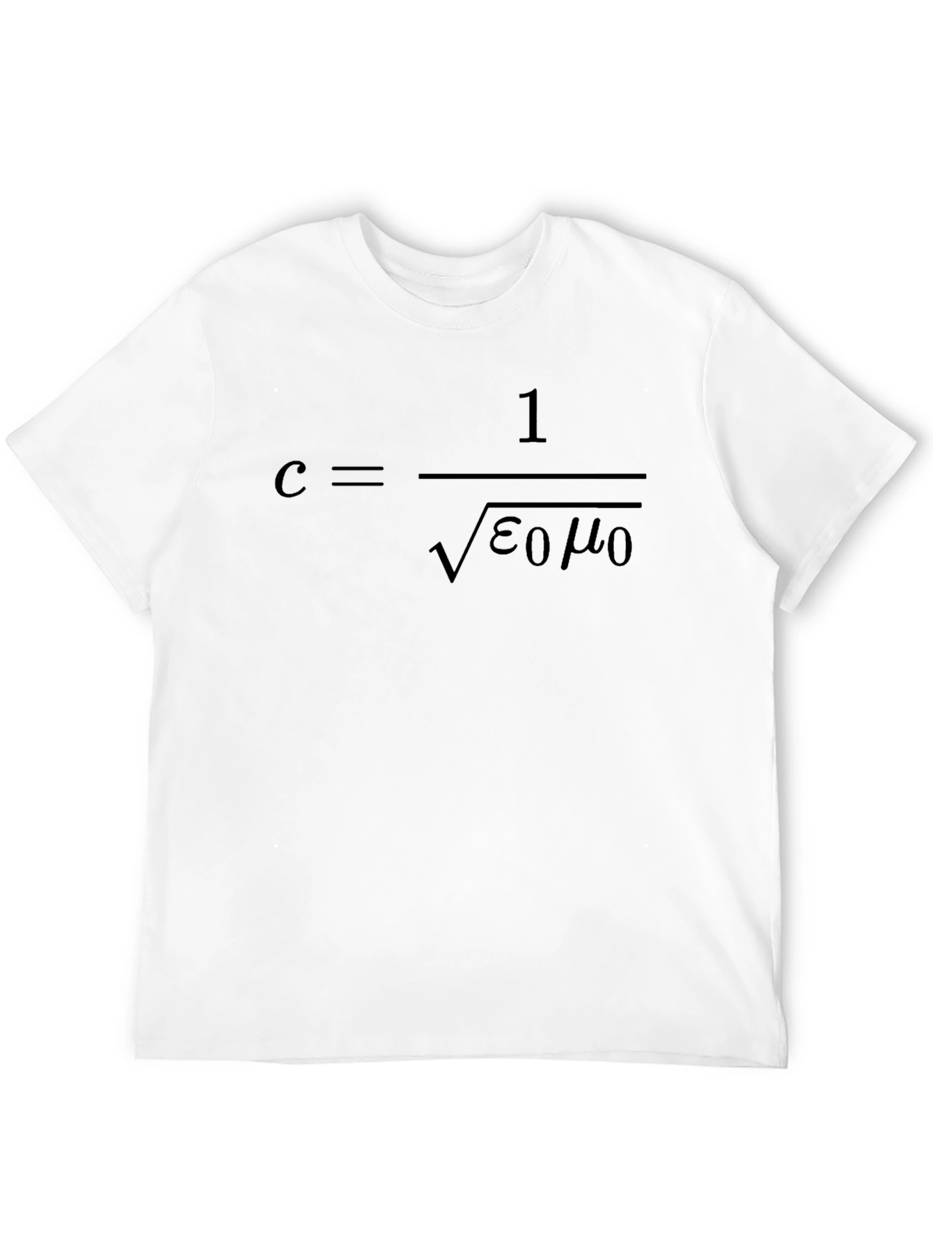 Black Science Physics T-Shirt - Speed of Light Equation Tee view 12