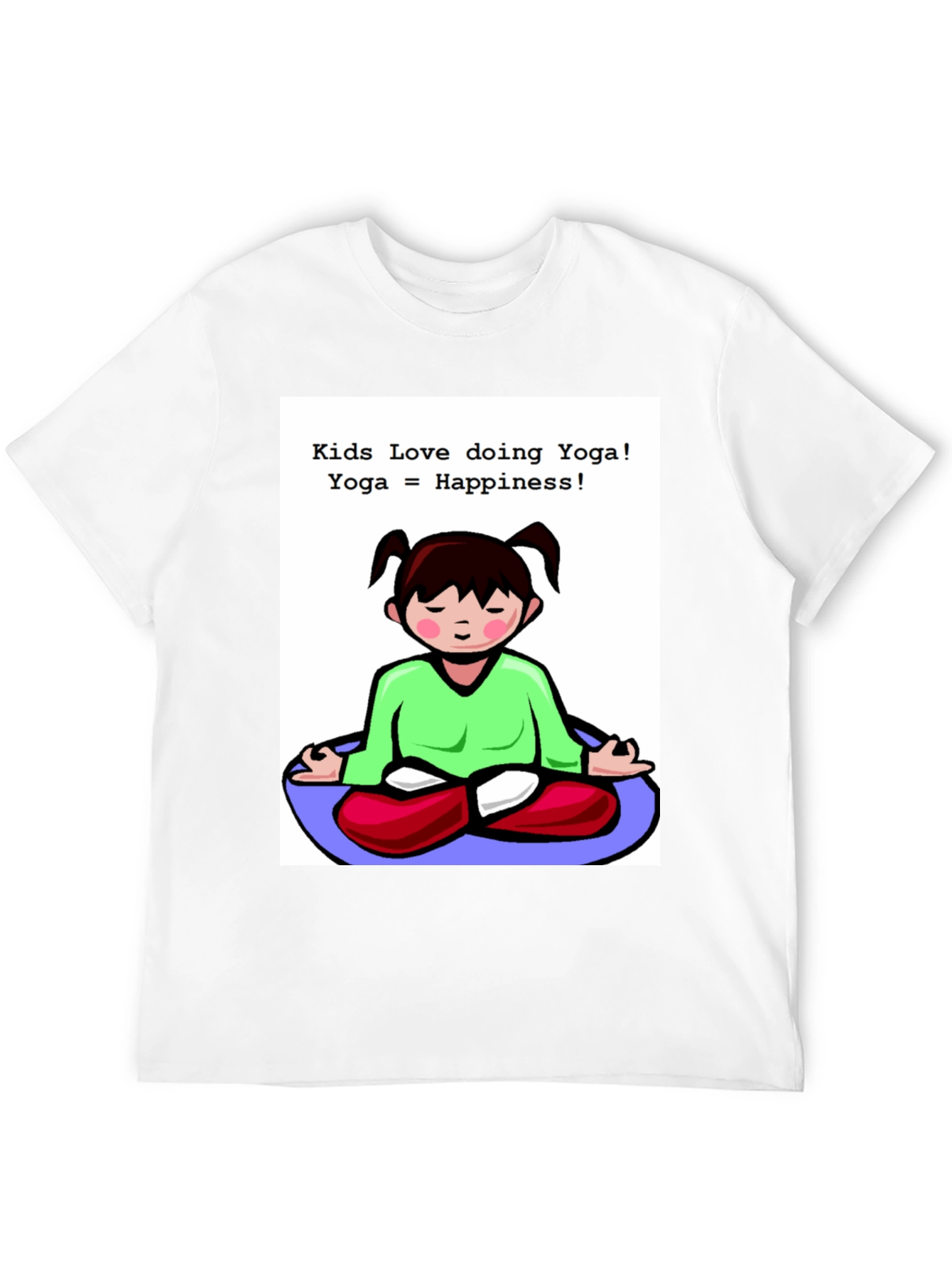 Black Kids Yoga T-Shirt - Love Doing Yoga view 12
