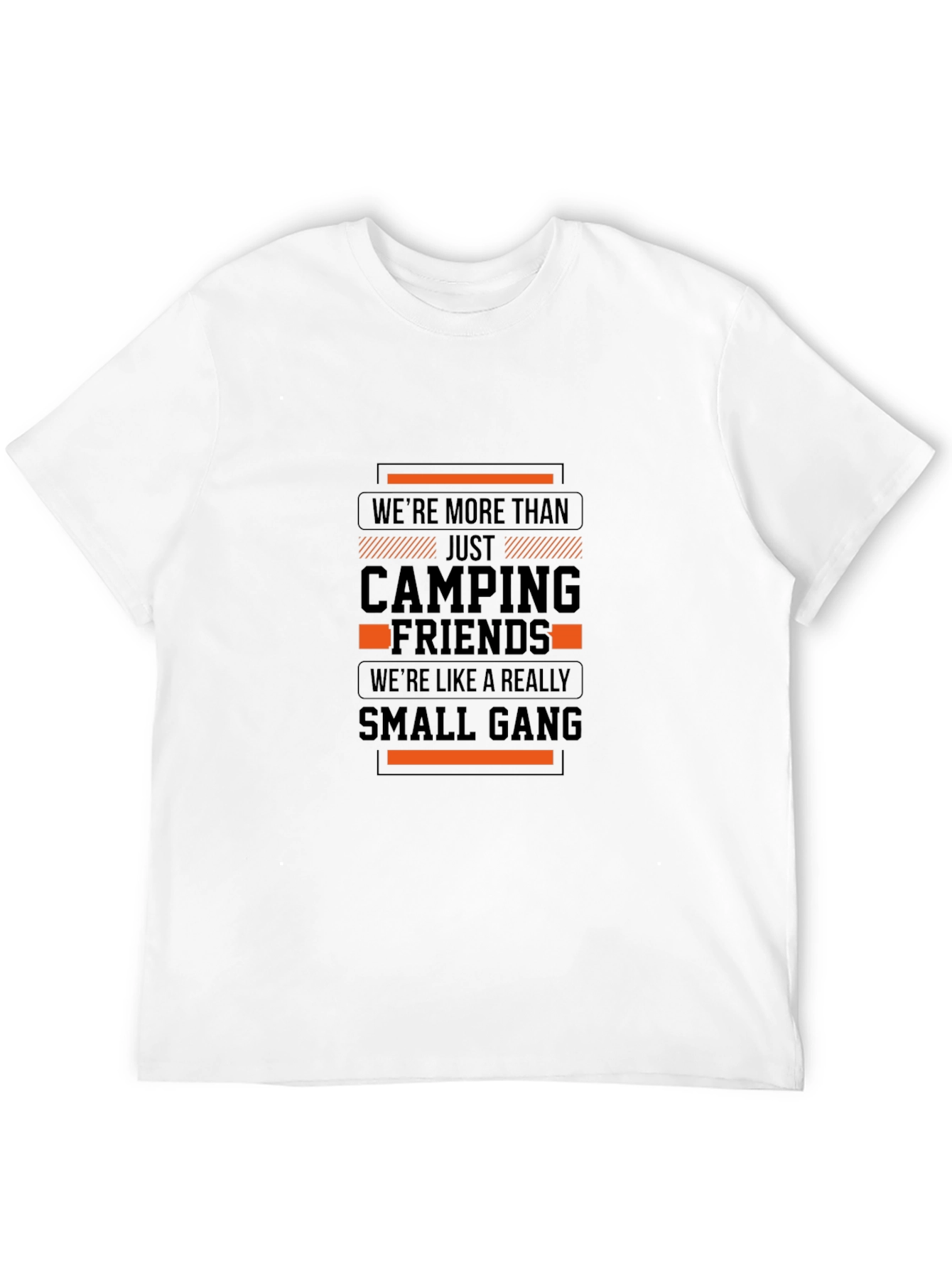 Black Camping Friends Small Gang Graphic T-Shirt view 12