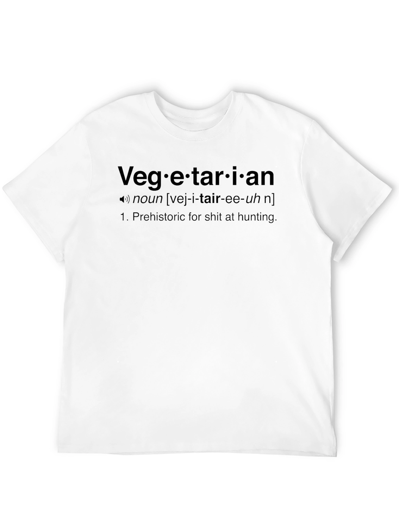 Black Vegetarian Definition Black T-Shirt view 12
