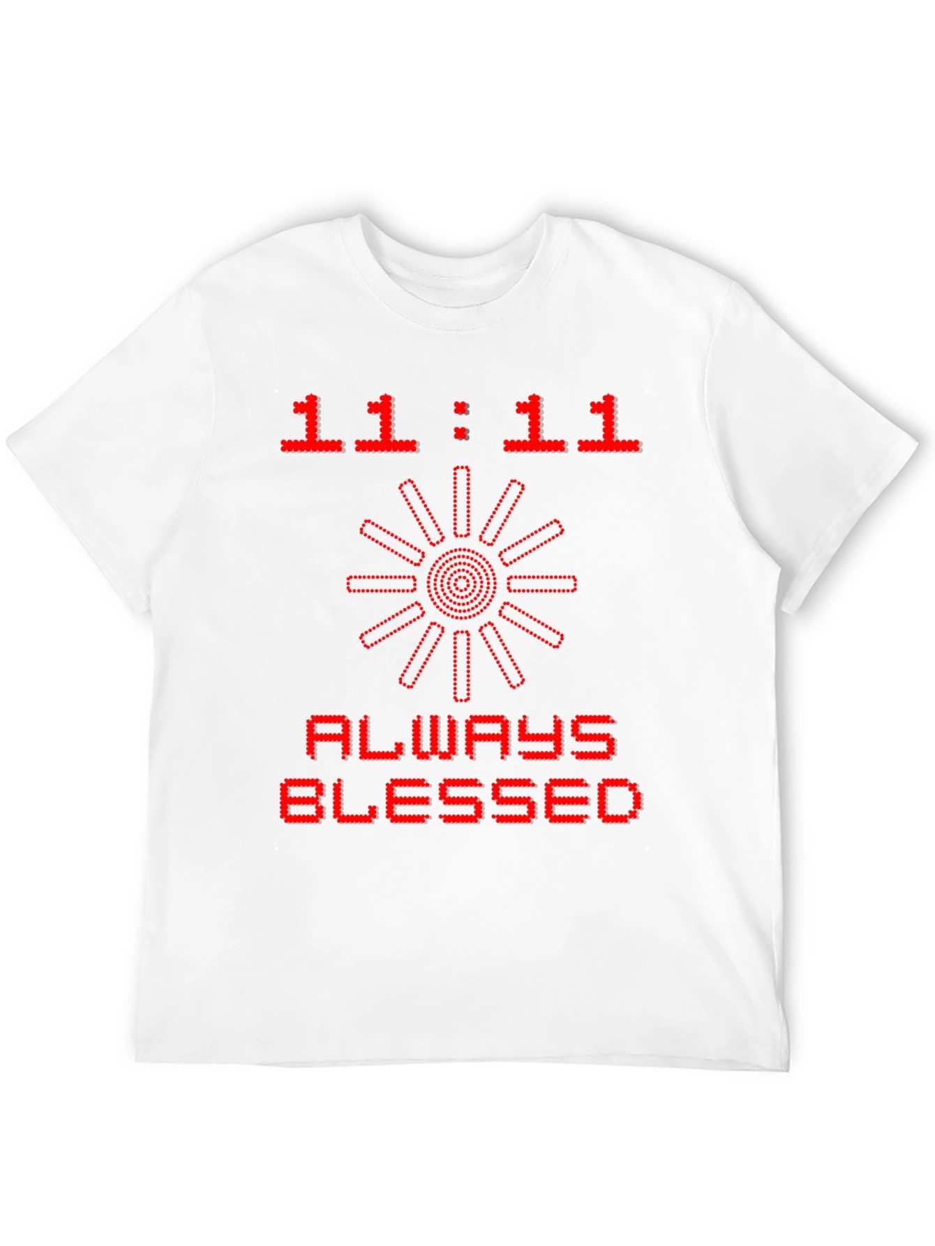 Black 11:11 Always Blessed Graphic Tee - Black view 12