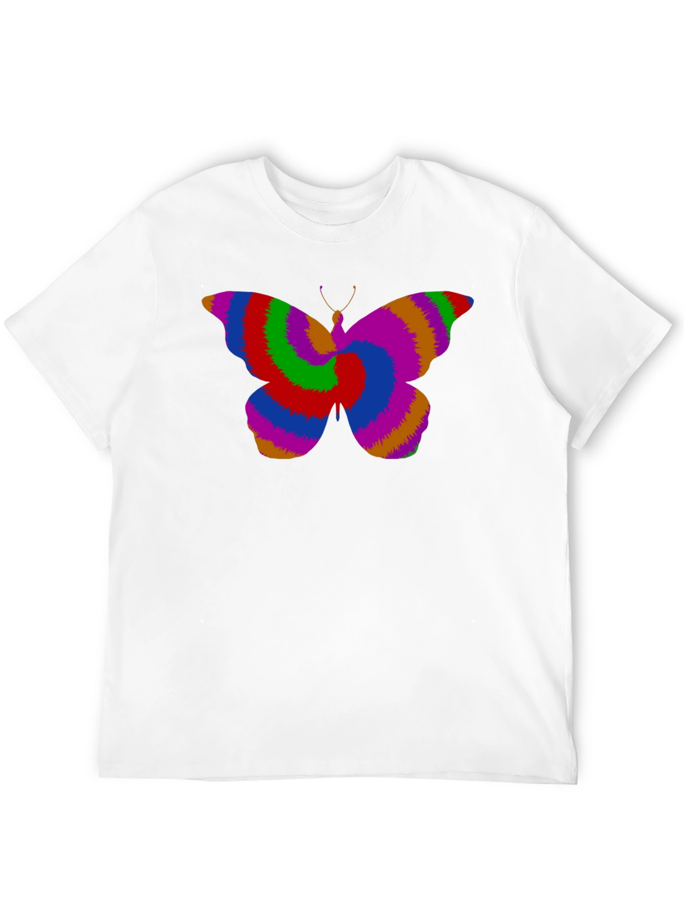 Black Psychedelic Butterfly Graphic Tee view 12