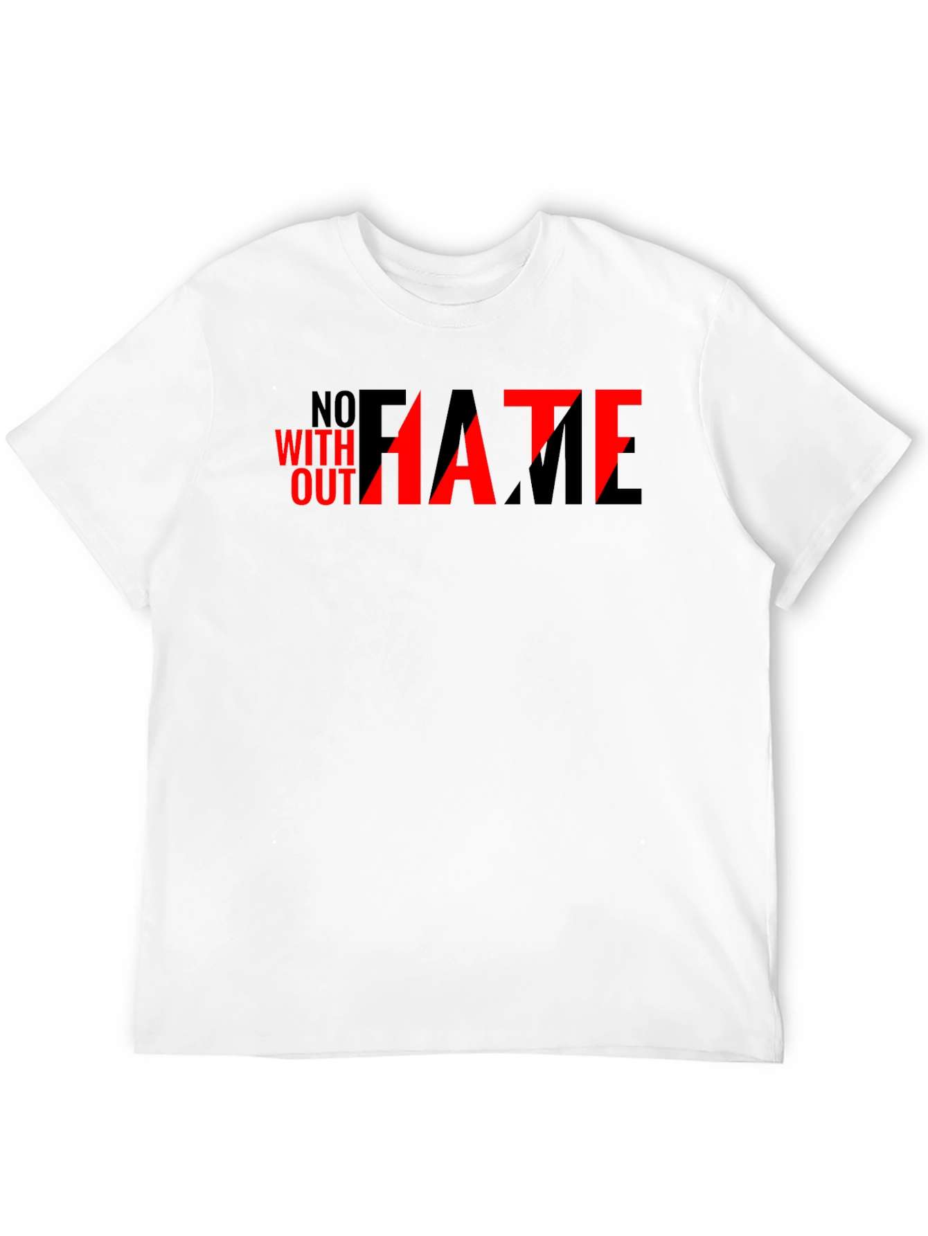 Black No Hate Without Fame Graphic Tee view 12