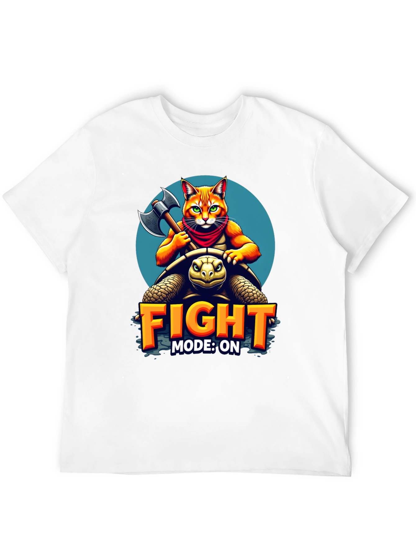 Black Fight Mode On T-Shirt view 12