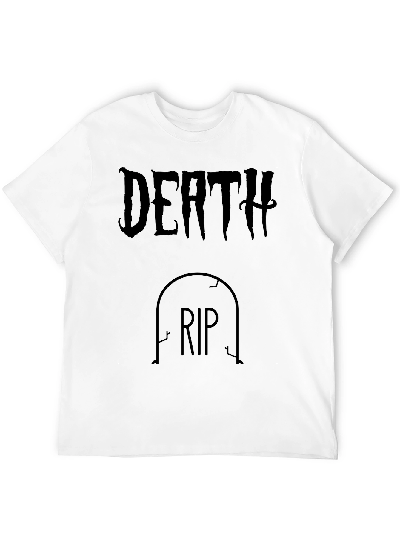 Black Death RIP Tombstone Graphic Tee view 12