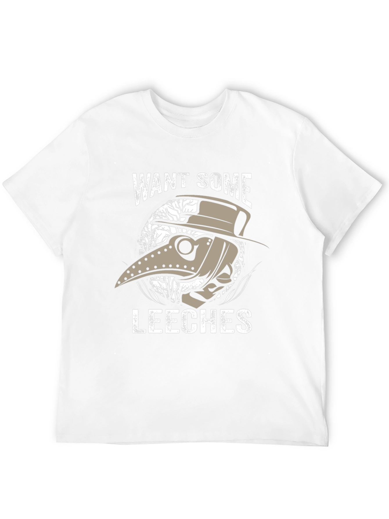 Black Plague Doctor Leeches T-Shirt - Unique Graphic Tee view 12