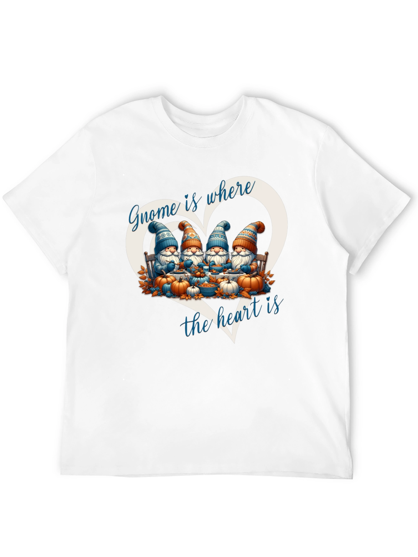 Black Gnome is Where the Heart is T-Shirt view 12
