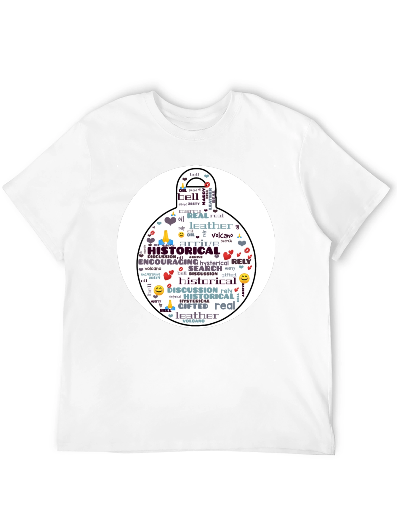 Black Word Art Black T-Shirt view 12