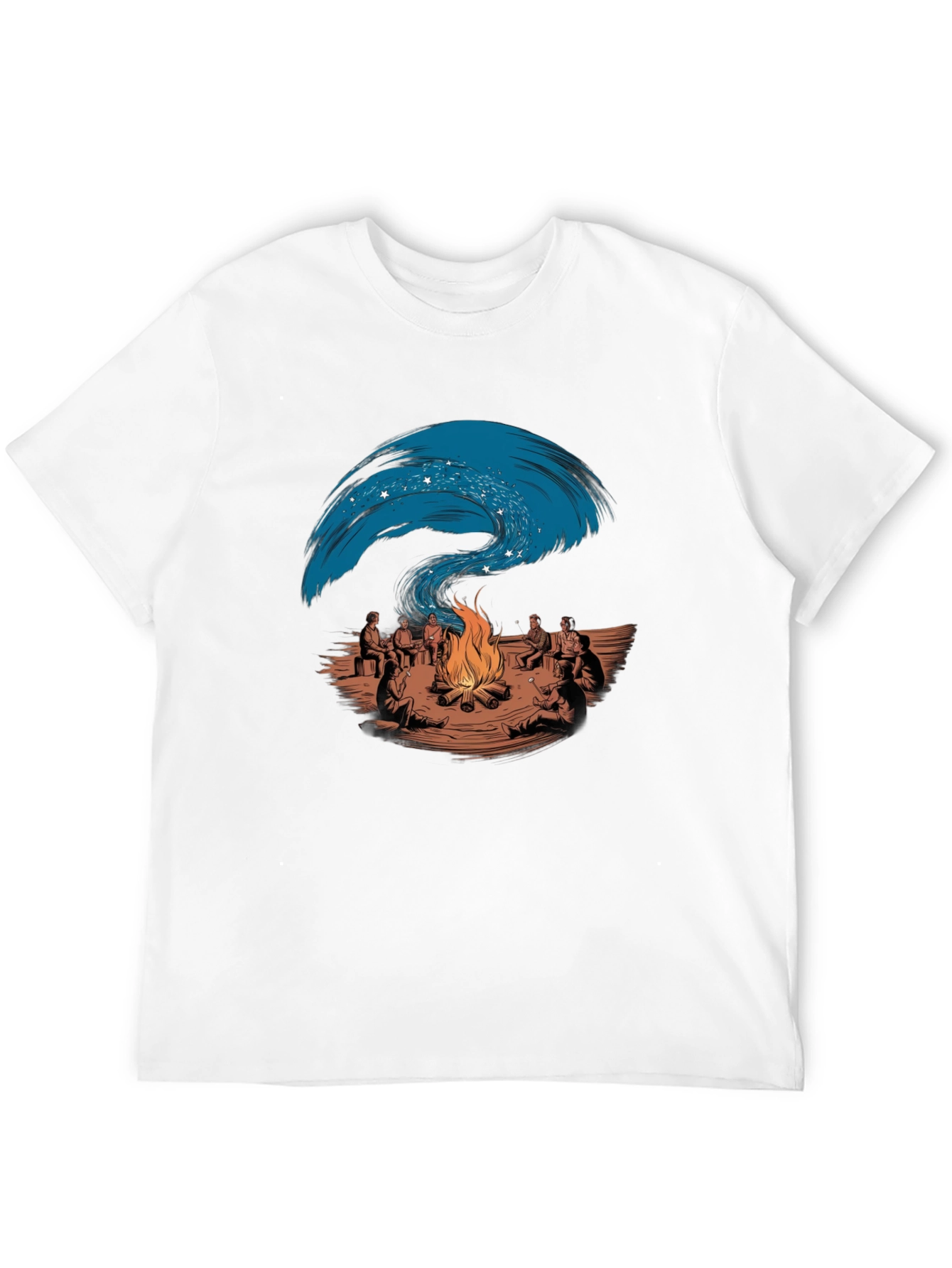 Black Campfire Story T-Shirt view 12