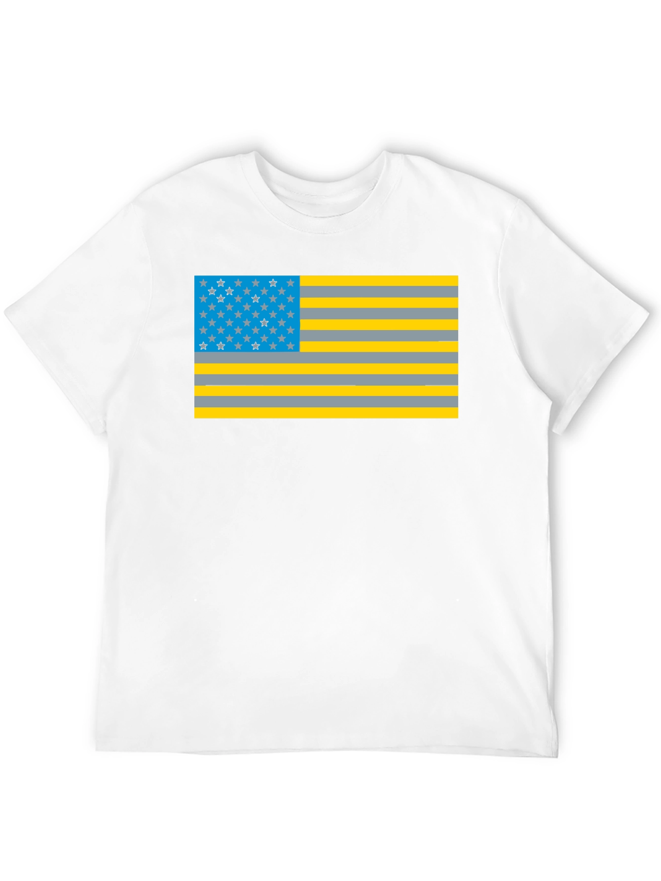 Black Novelty American Flag Graphic T-Shirt view 12