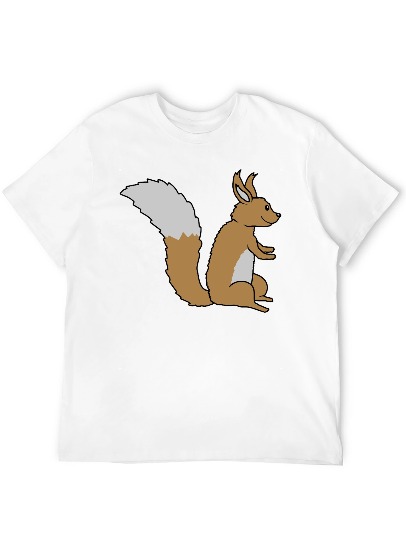 Black Squirrel Graphic Tee - Soft Black Cotton view 12