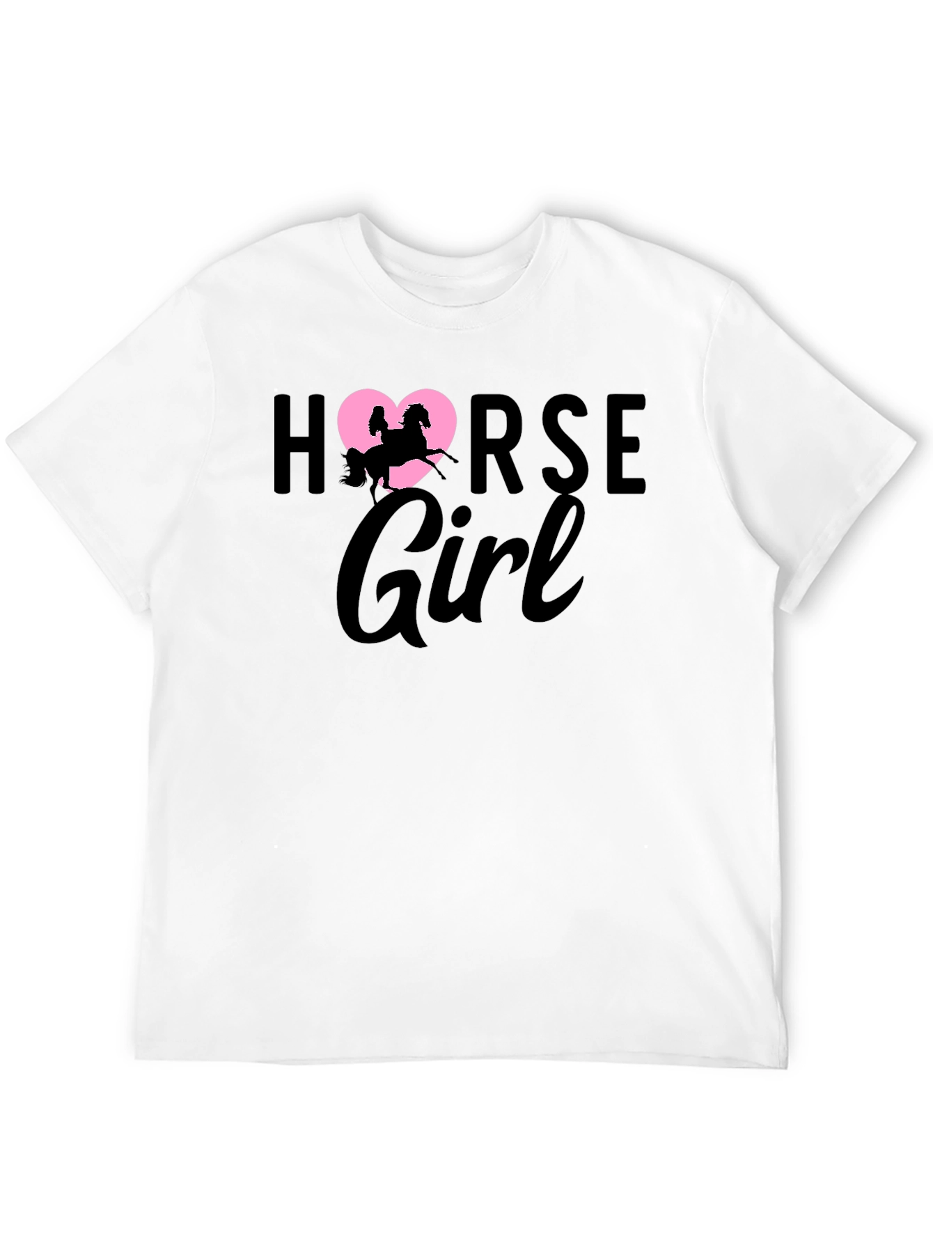 Black Horse Girl T-Shirt - Equestrian Rider Tee view 12
