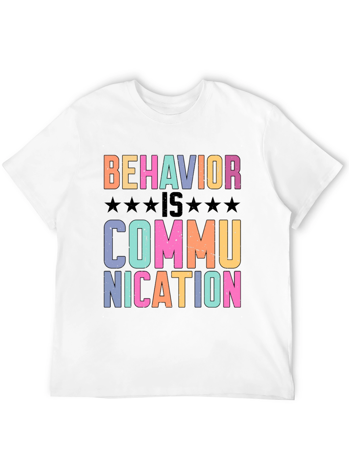 Black Behavior is Communication Graphic T-Shirt view 12