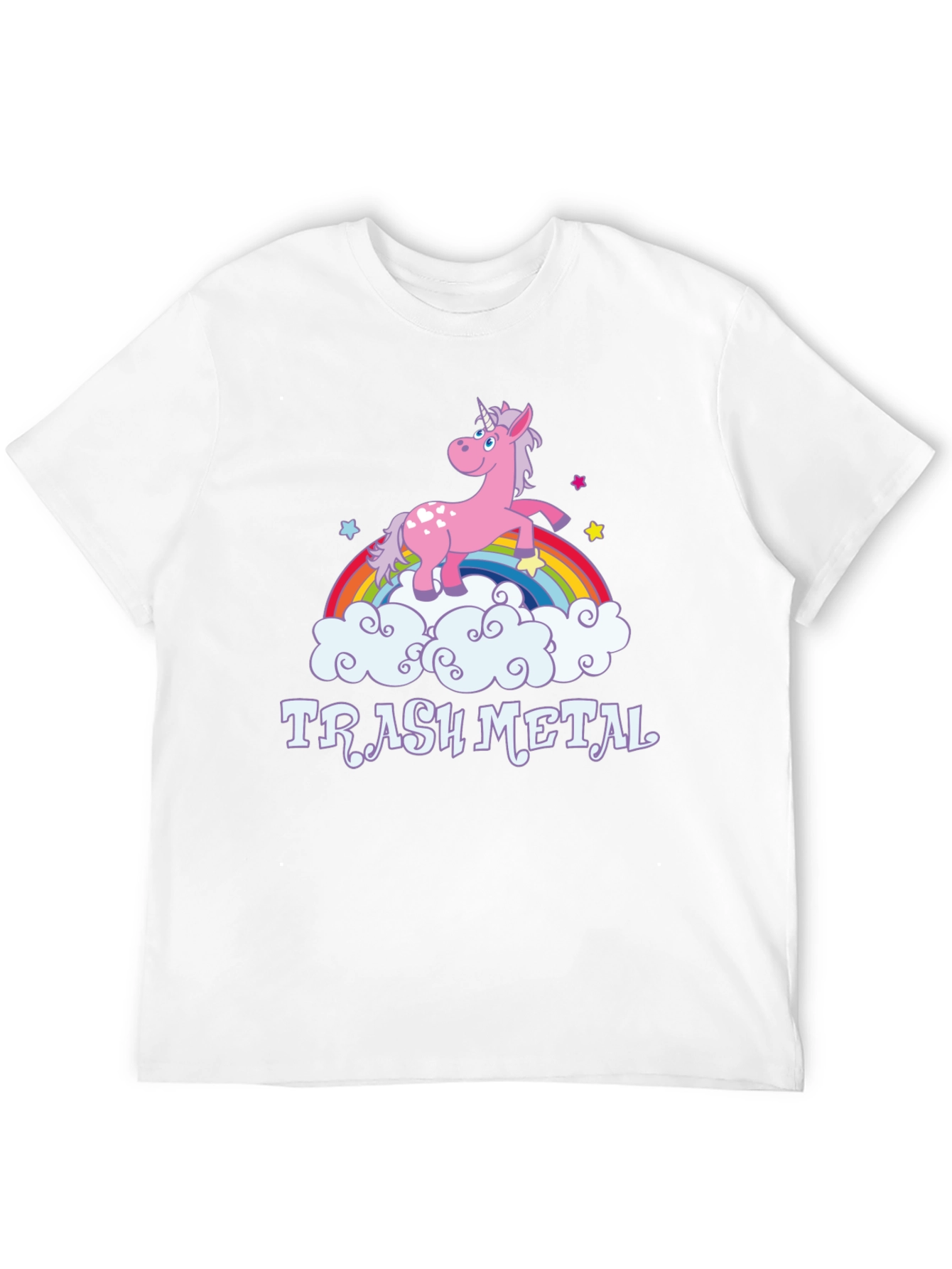Black Trash Metal Unicorn T-Shirt view 12