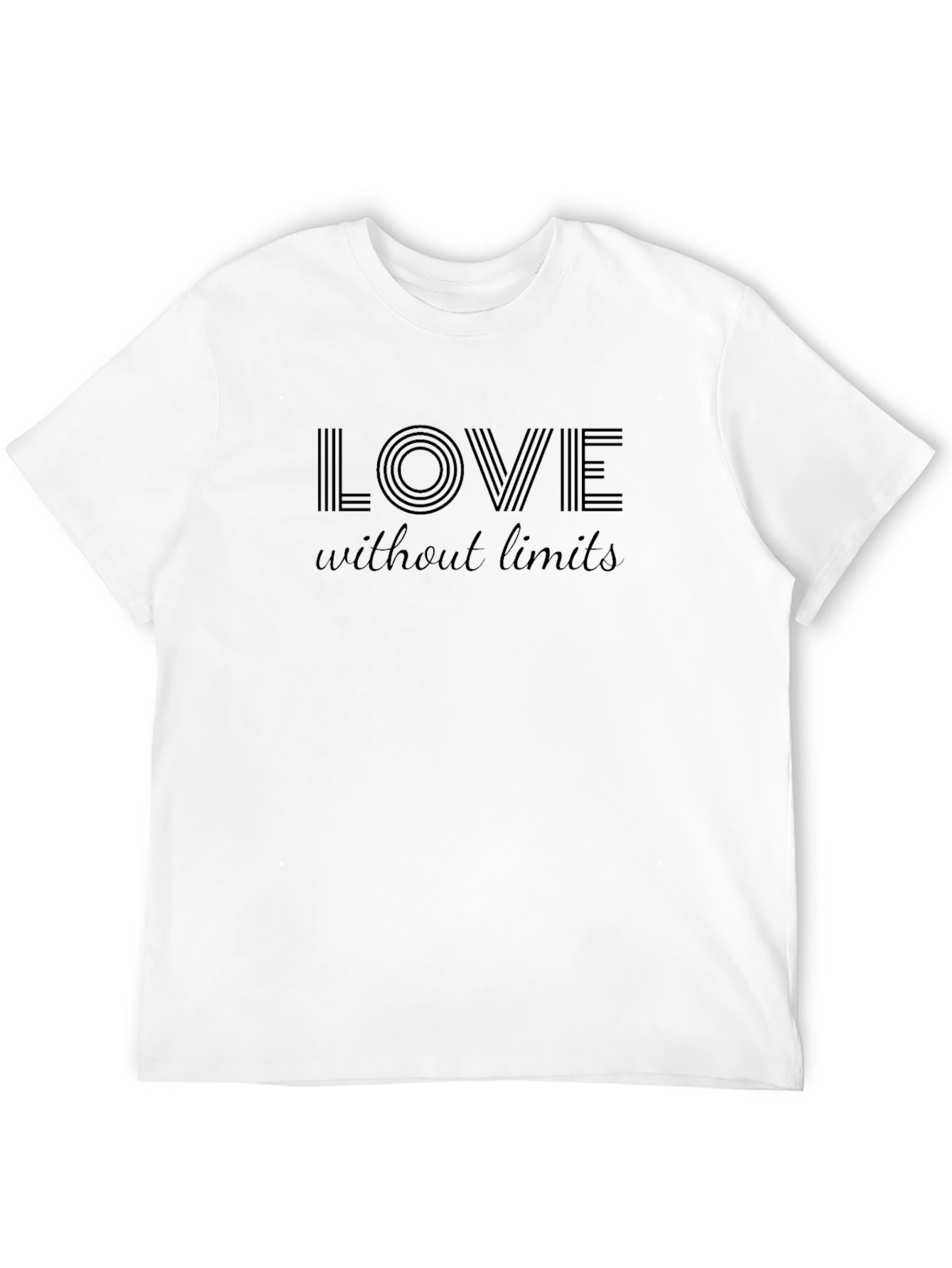 Black Love Without Limits Black Graphic Tee view 12