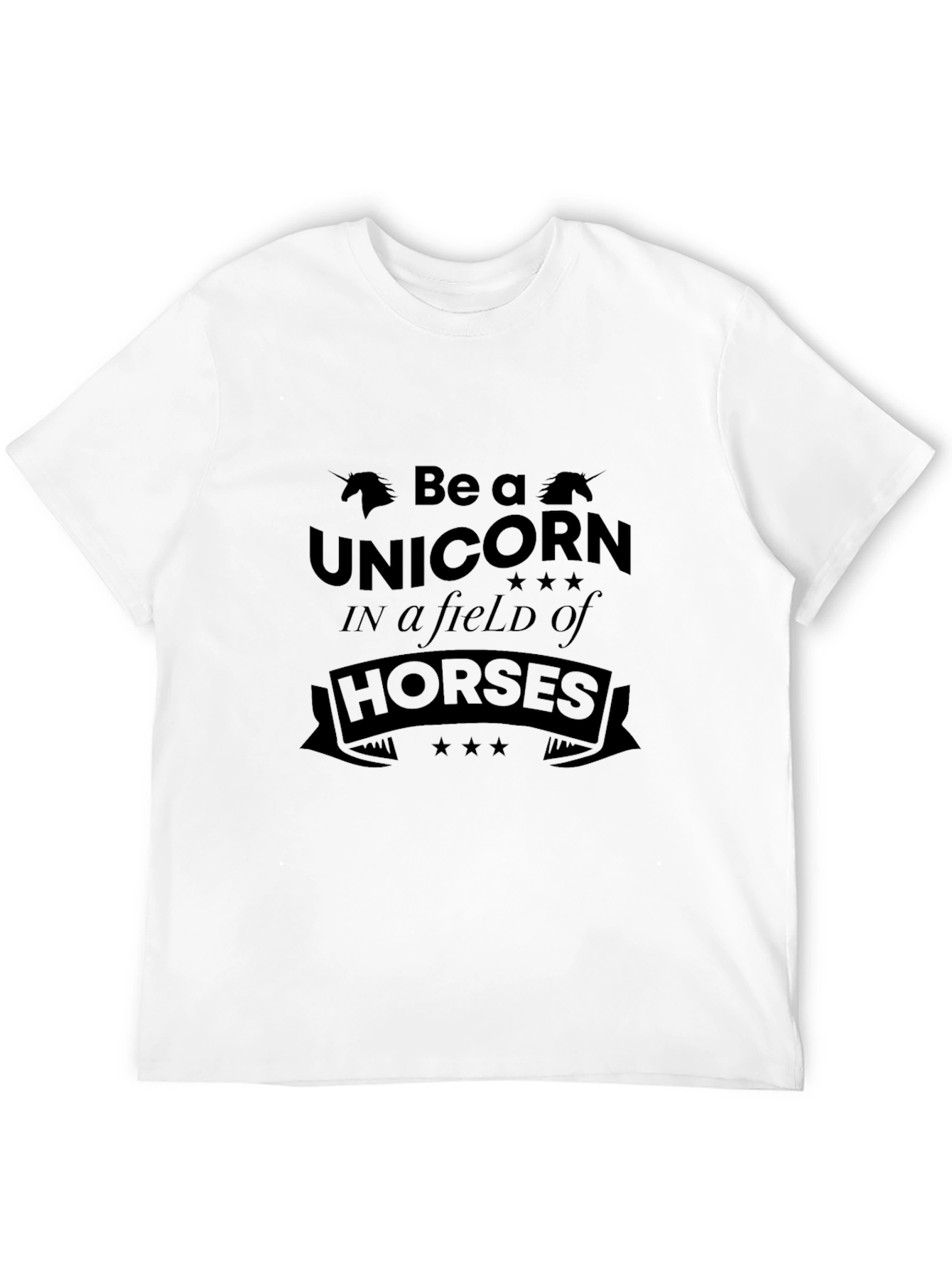 Black Unicorn Graphic Black T-Shirt - Unique Design view 12
