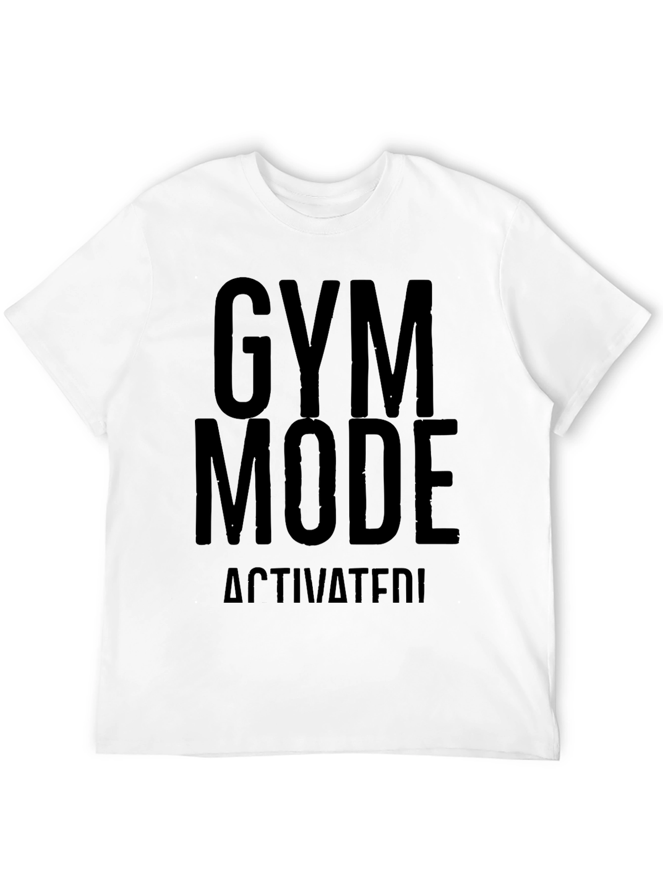 Black Gym Mode Activated T-Shirt view 12