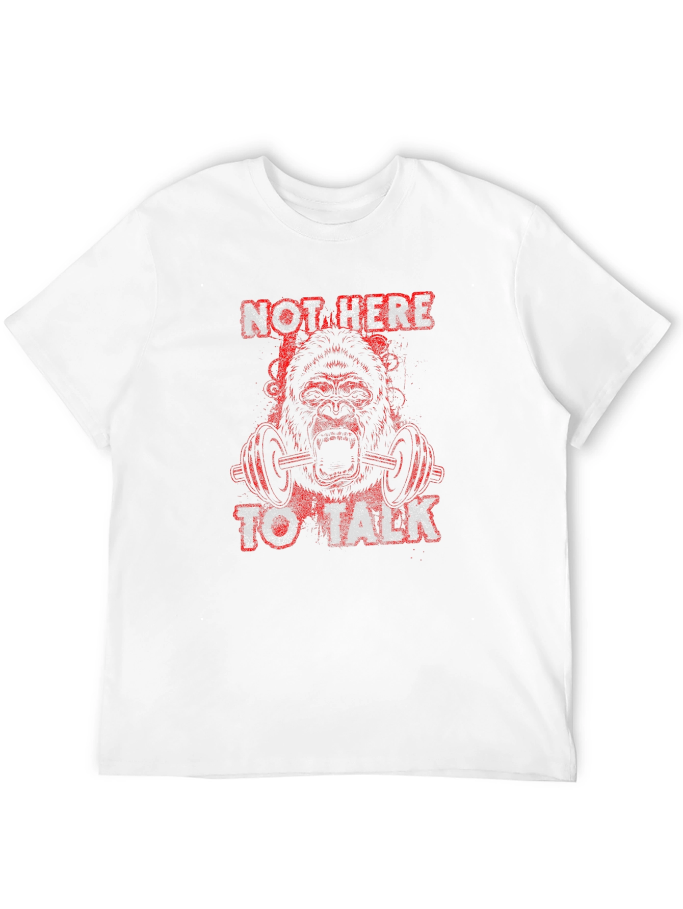 Black Gorilla Gym T-Shirt - Not Here to Talk view 12