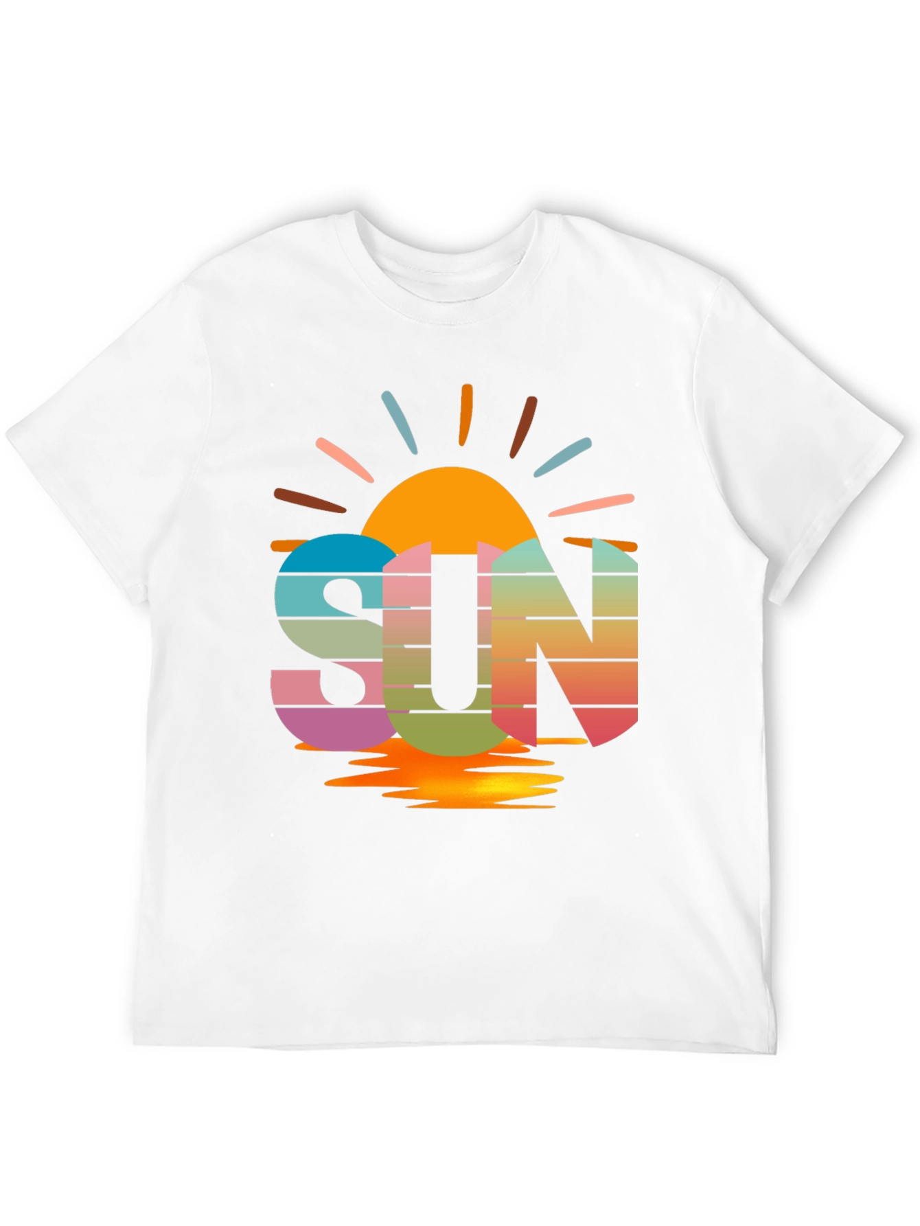 Black Retro SUN T-Shirt view 12