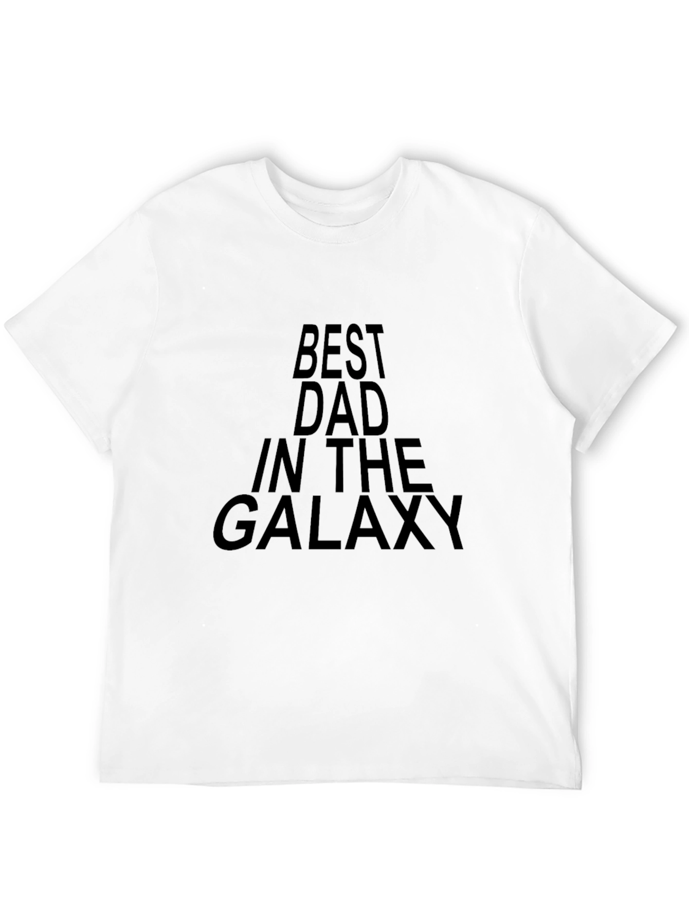 Black Best Dad in the Galaxy Black T-Shirt view 12