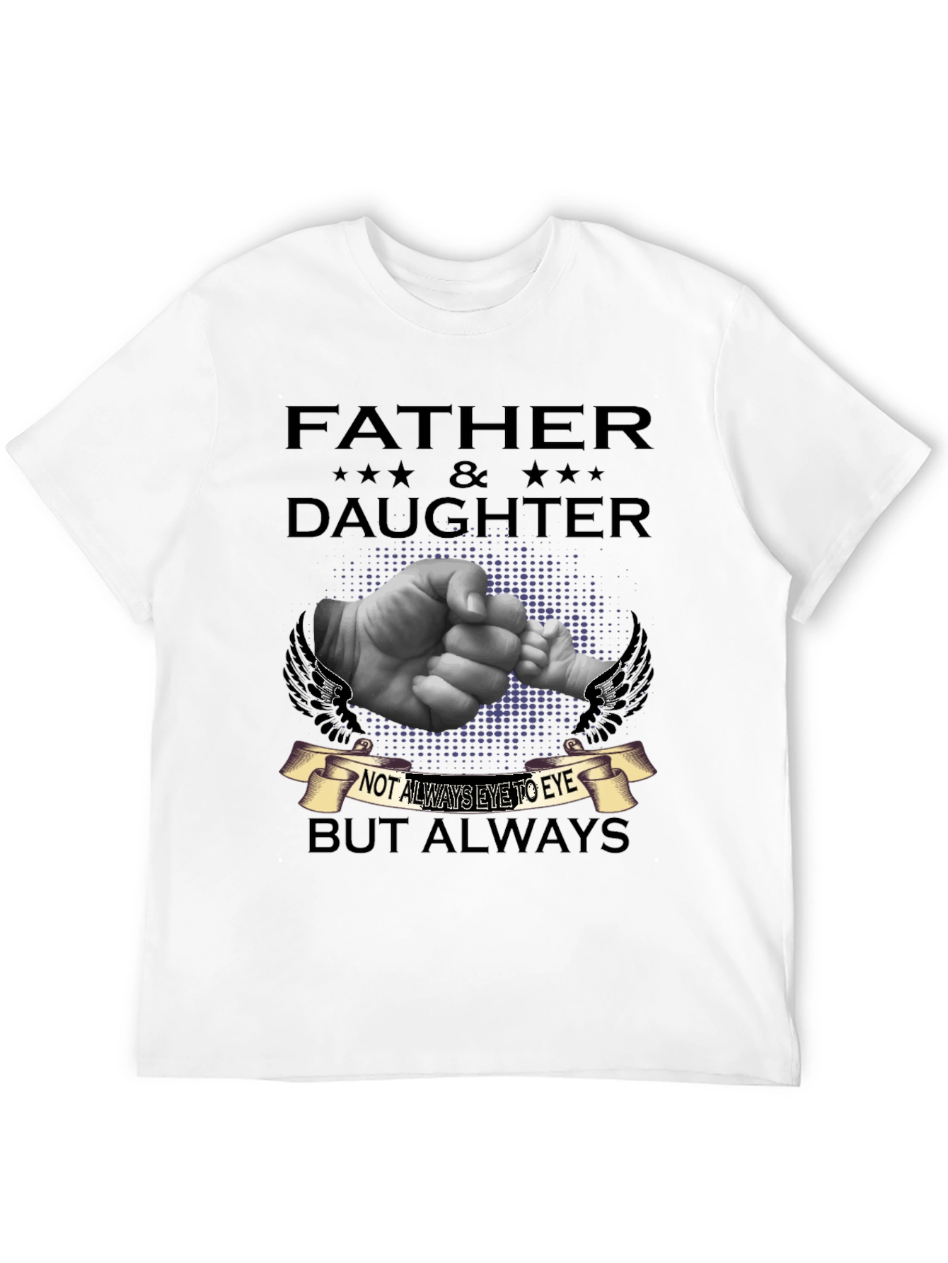 Black Father & Daughter T-Shirt - Always Connected view 12