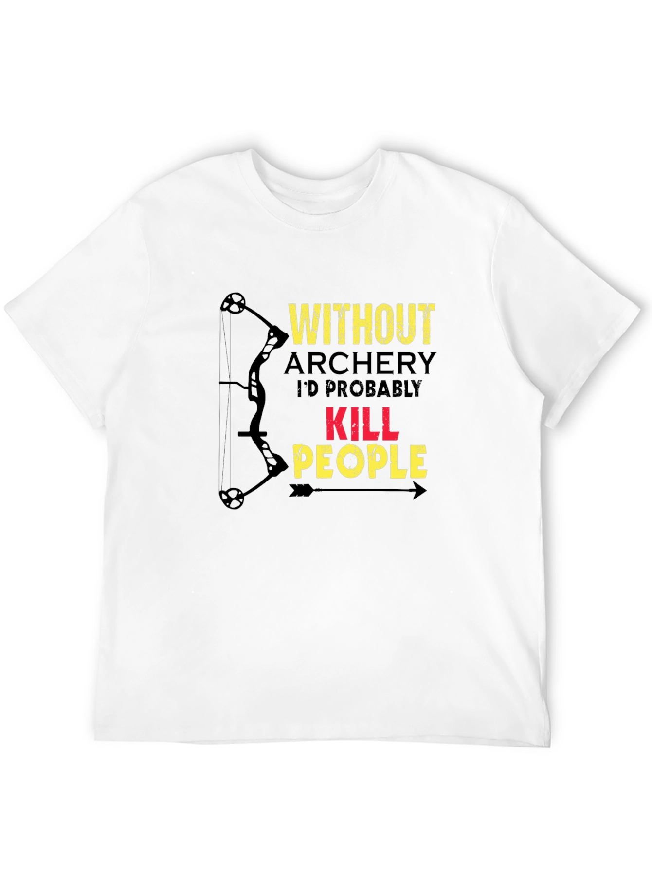 Black Archery Humor T-Shirt view 12