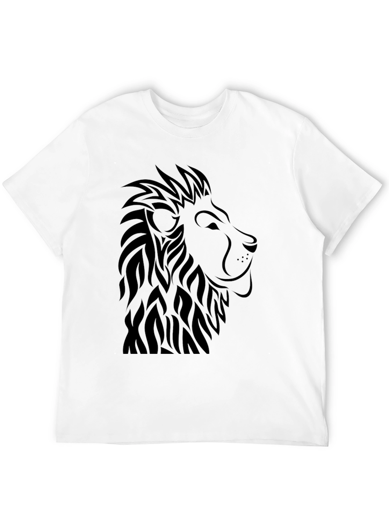 Black Lion Graphic Tee - Black Casual Shirt view 12