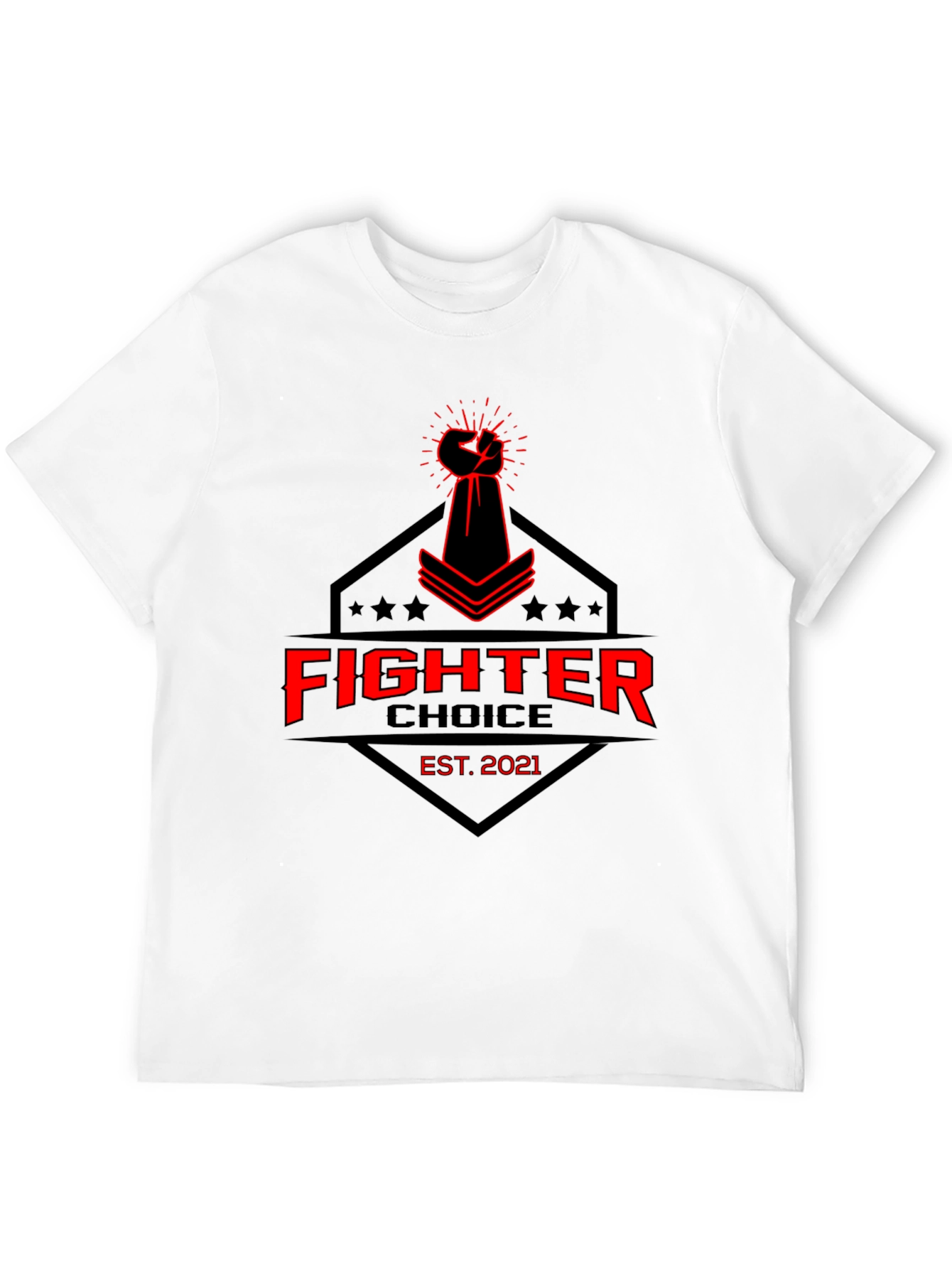 Fighter Choice Black Graphic Tee - 12