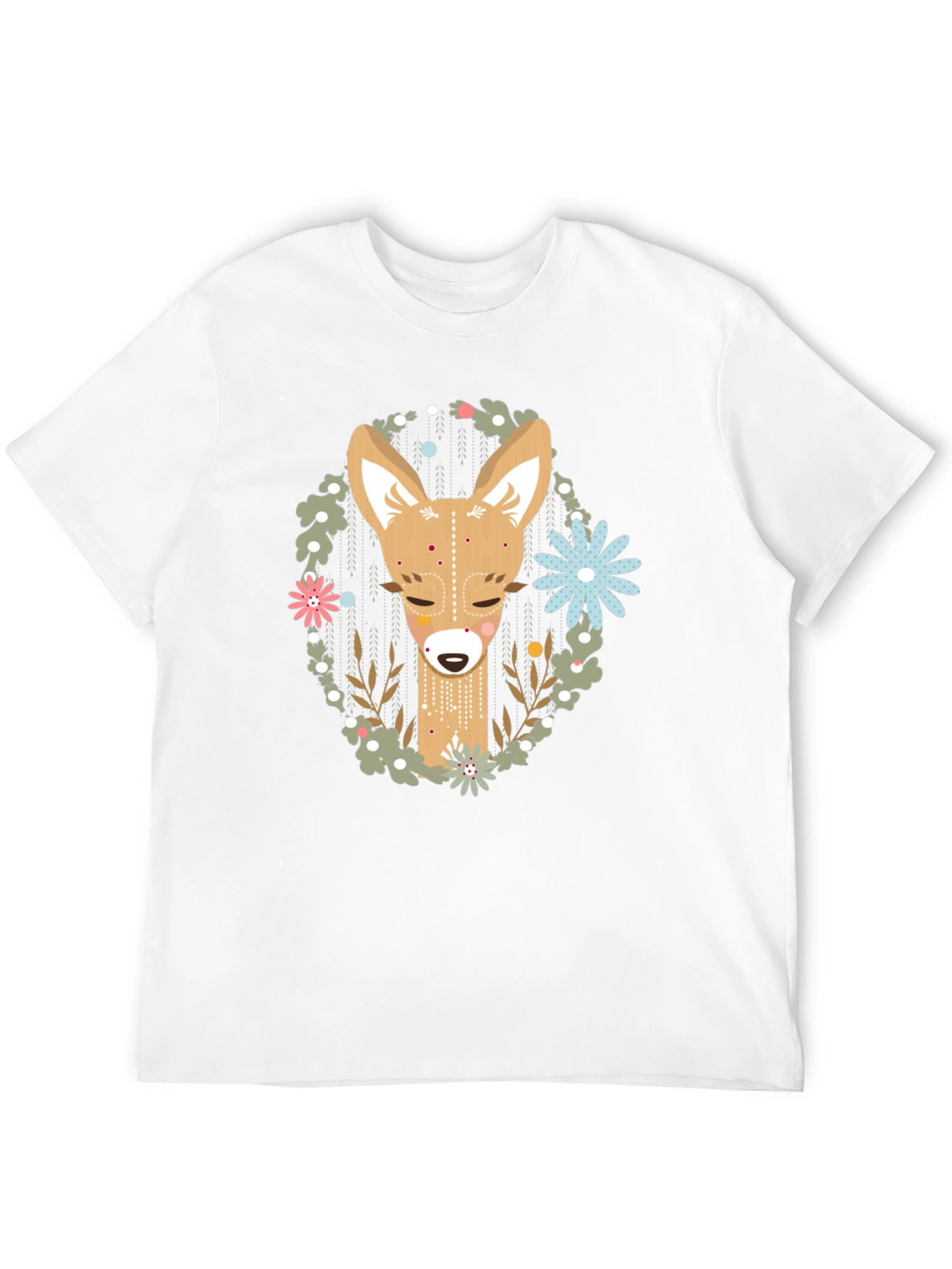 Black Deer Graphic Tee - Black Cotton Blend view 12