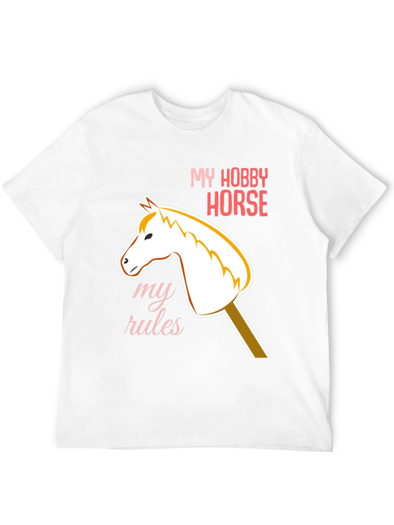 Black My Hobby Horse T-Shirt - Playful Equestrian Style view 12