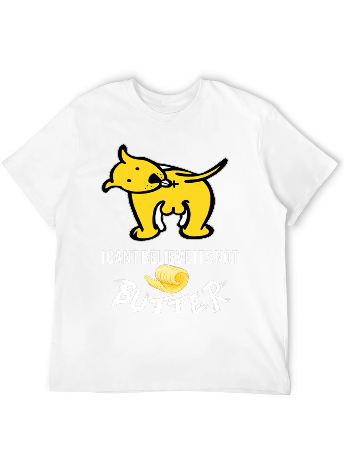 Black I Can't Believe It's Not Butter T-Shirt Funny Dog Tee view 12