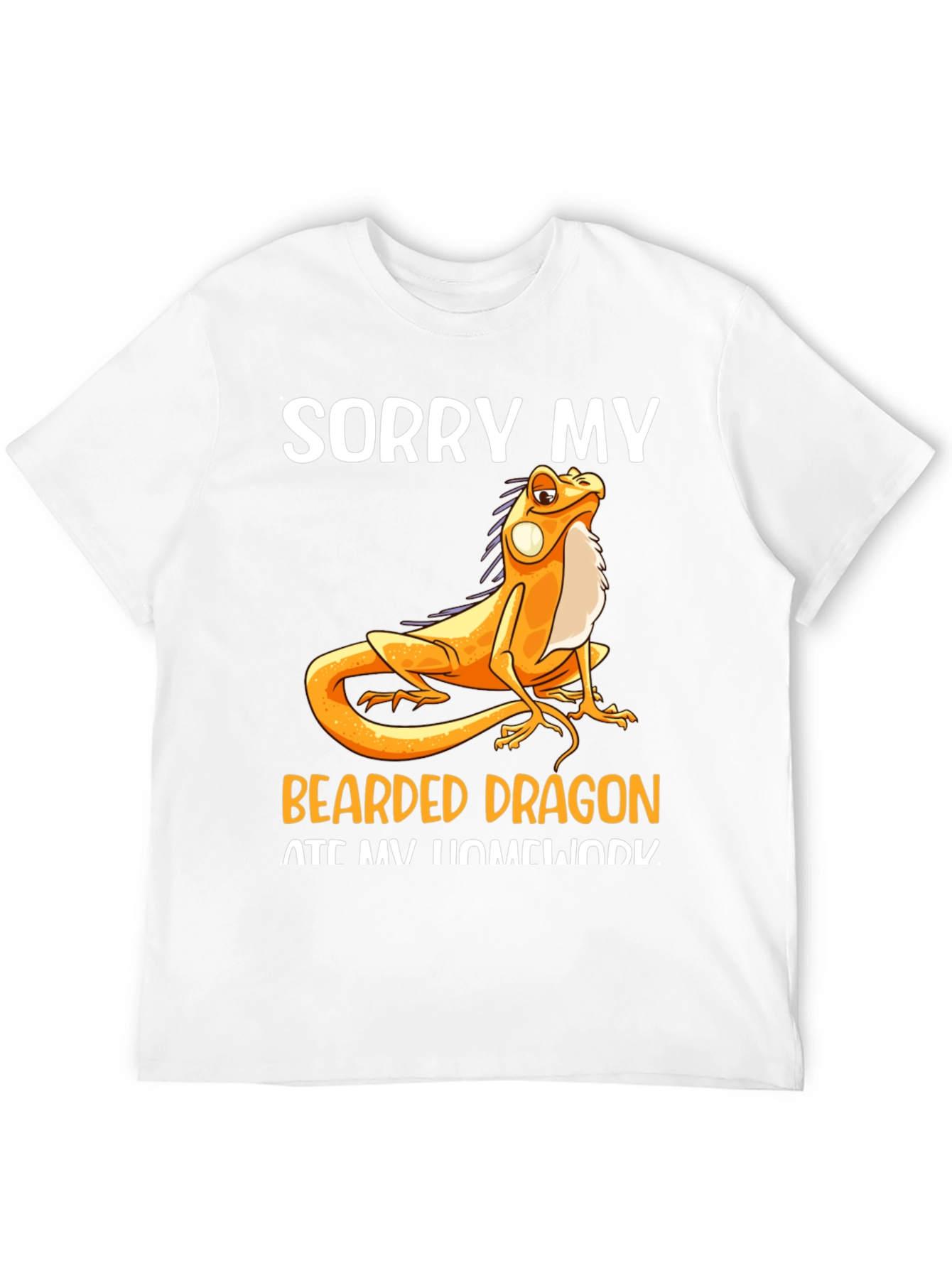Black Bearded Dragon Ate Homework T-Shirt view 12