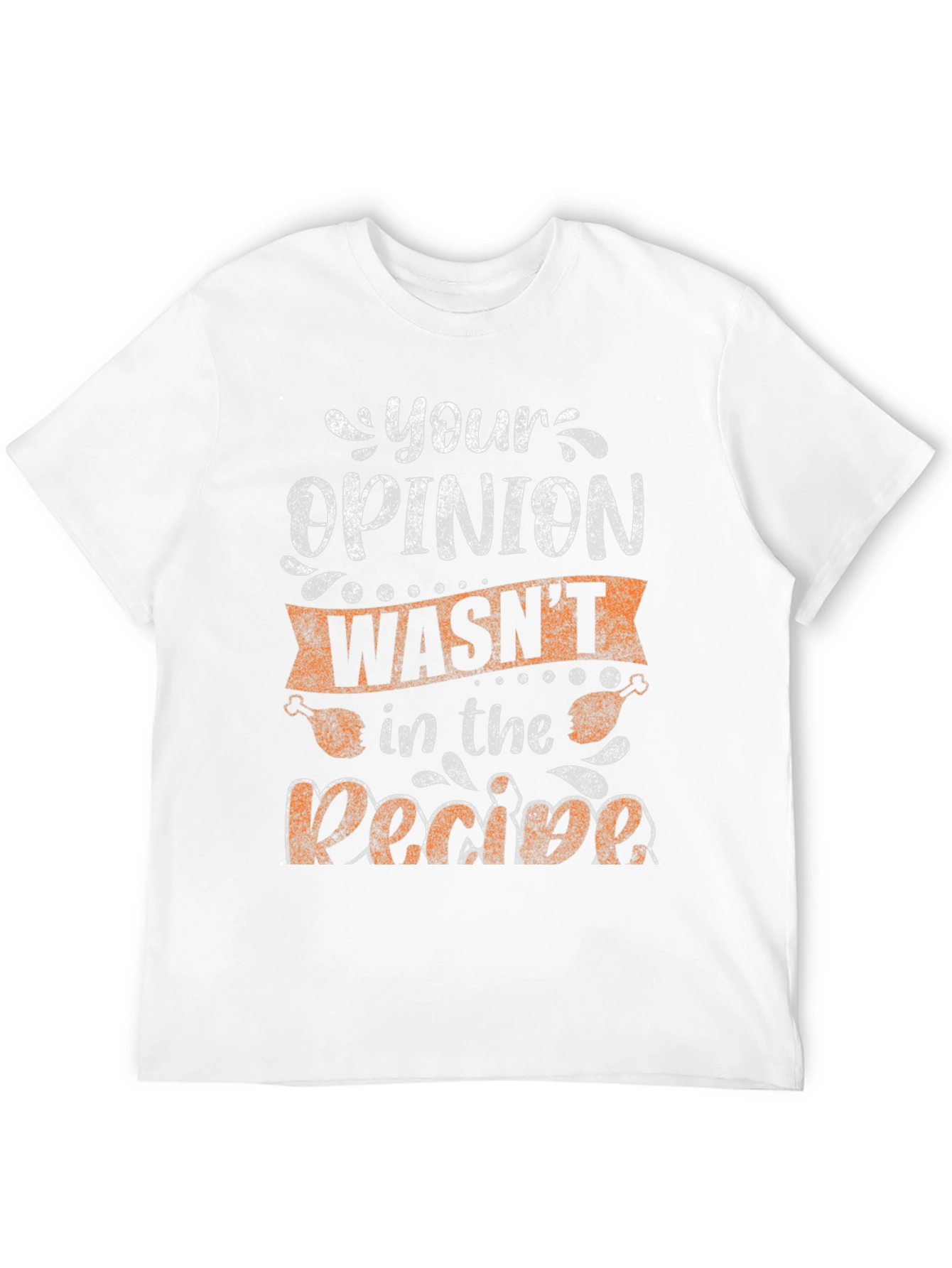 Black Funny Thanksgiving T-Shirt - Your Opinion Wasn't in the Recipe view 12