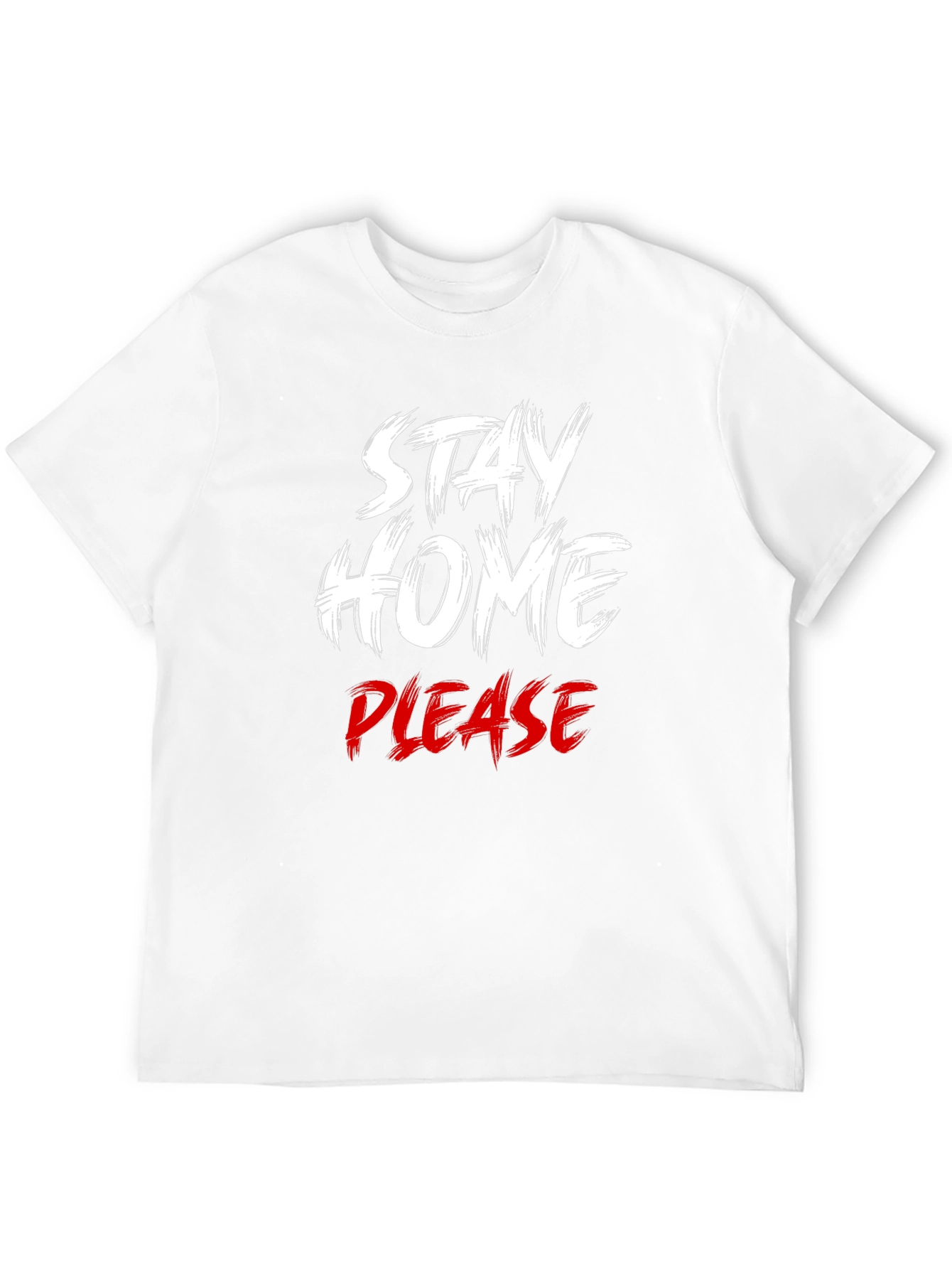 Black Stay Home Please T-Shirt - Comfort & Style view 12