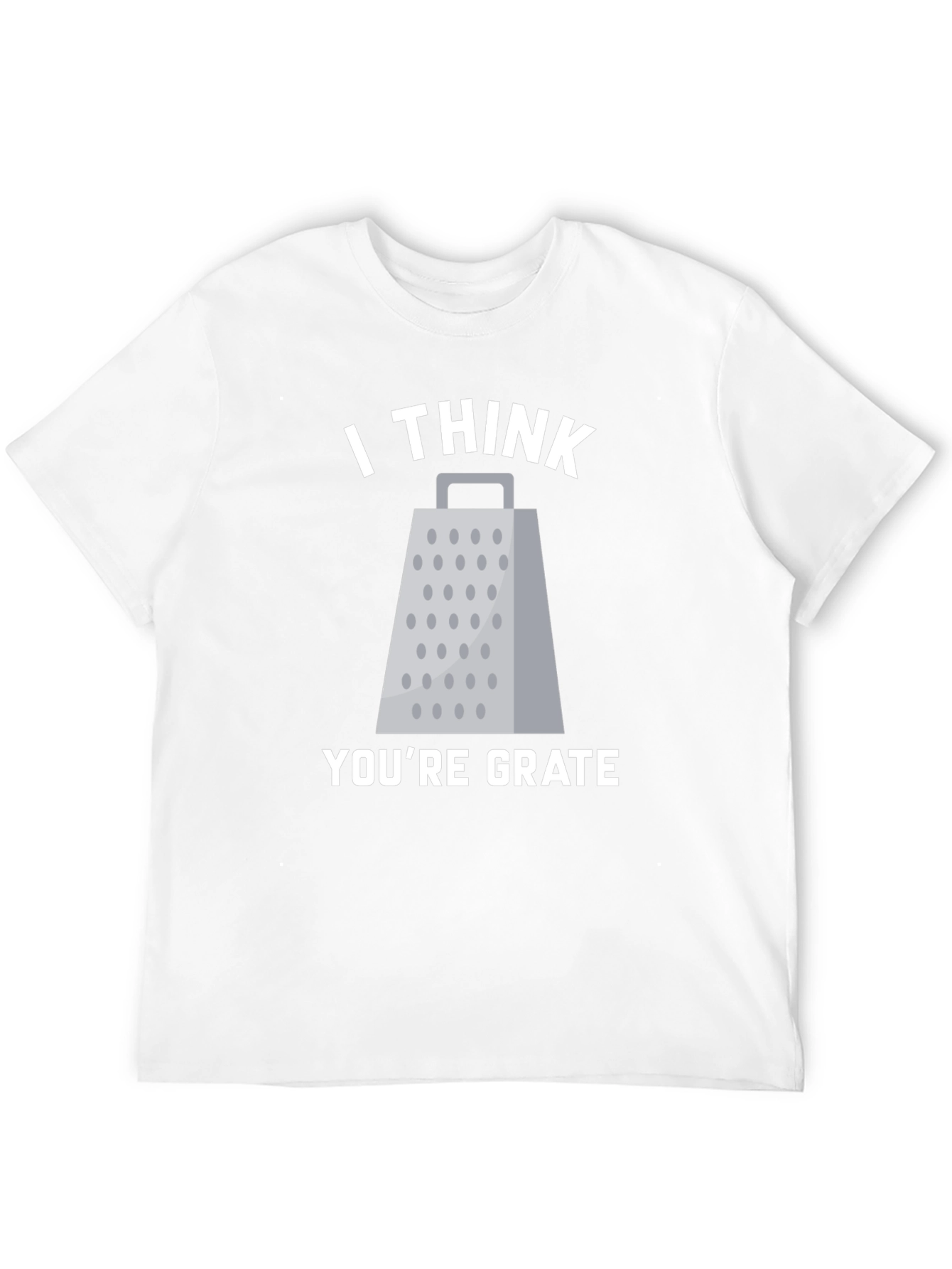 Black I Think You're Grate T-Shirt Funny Pun Tee view 12