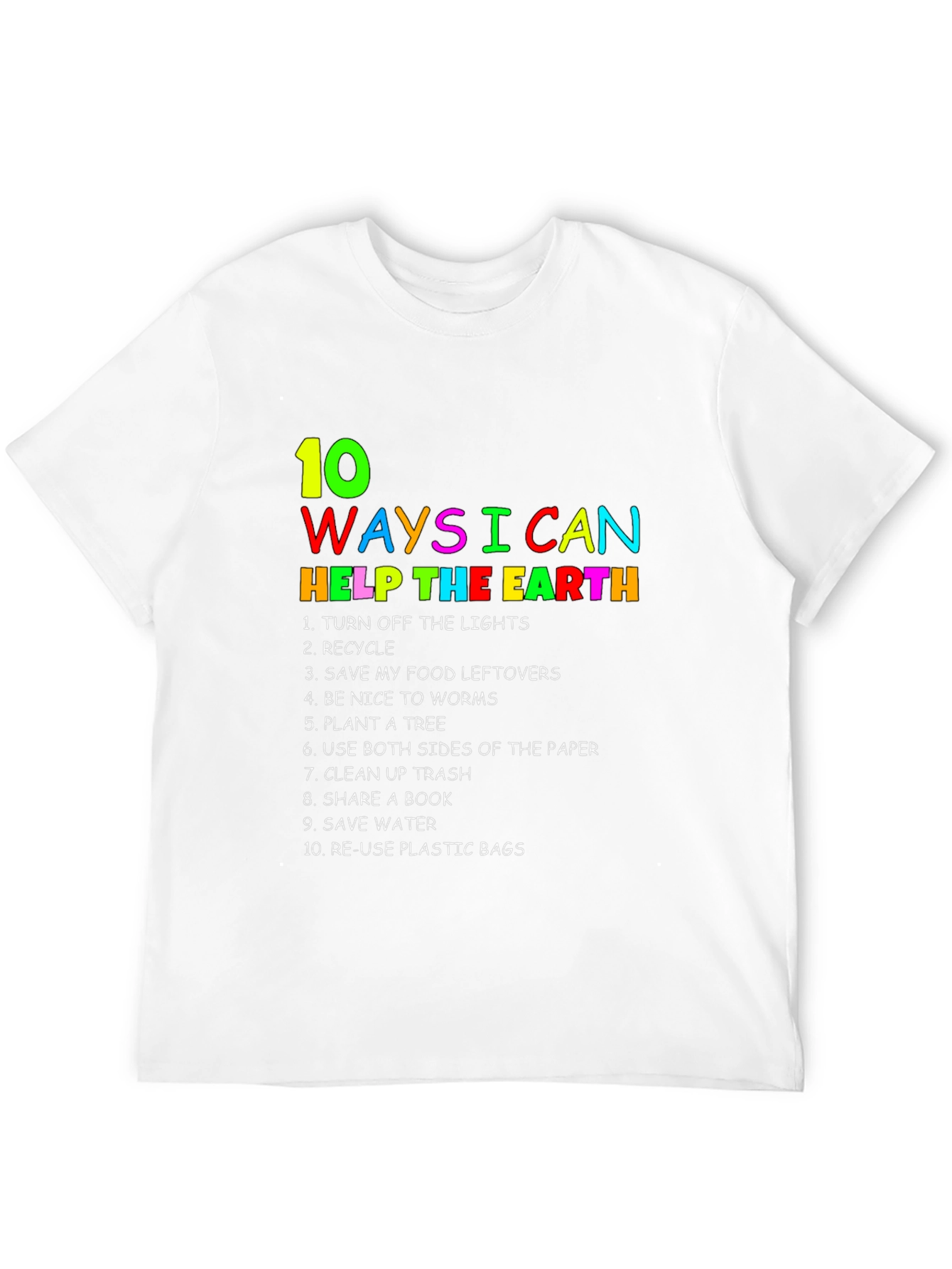 Black Eco-Friendly T-Shirt: 10 Ways to Help the Earth view 12