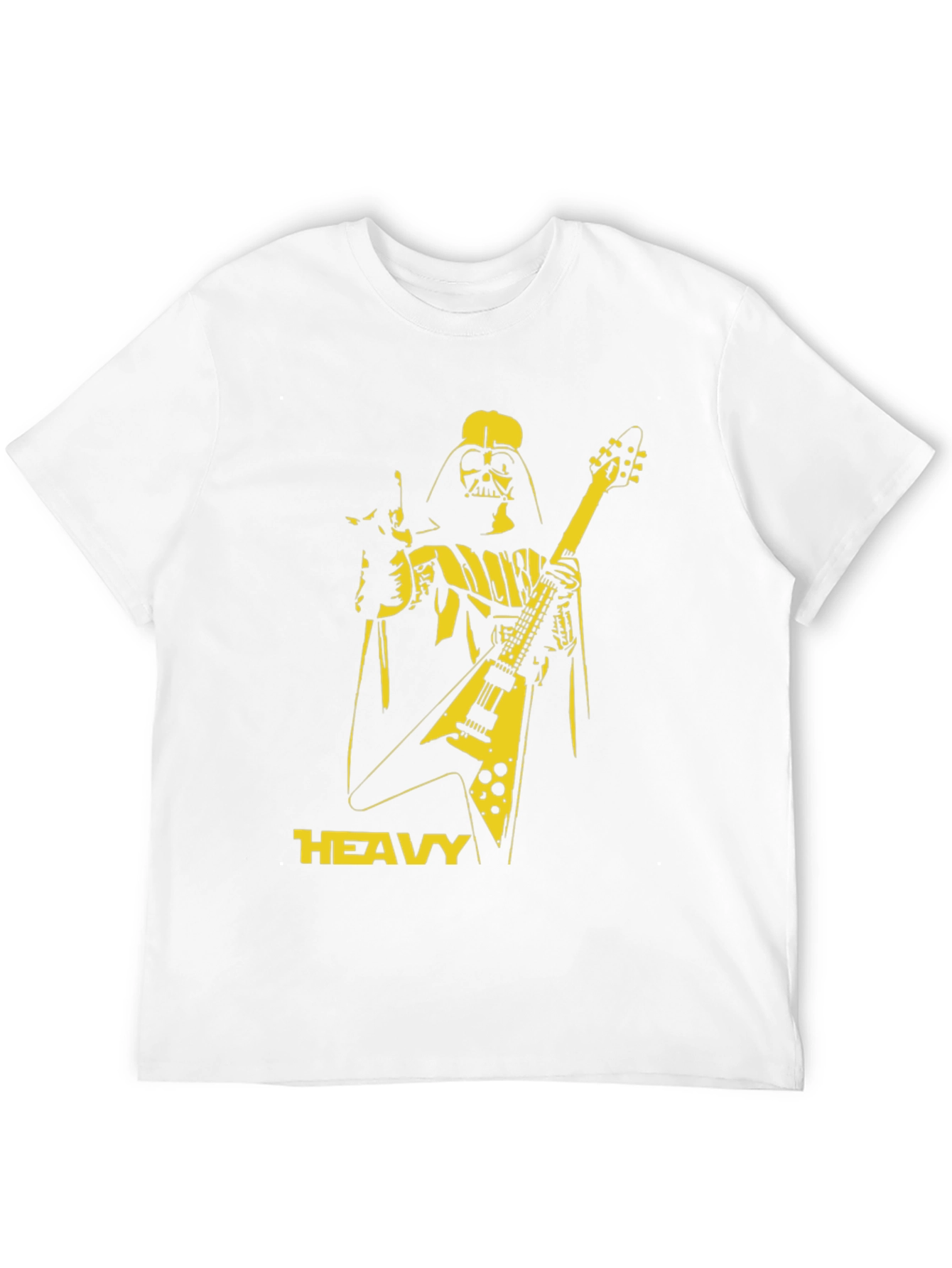 Black Darth Vader Heavy Metal Guitar T-Shirt view 12