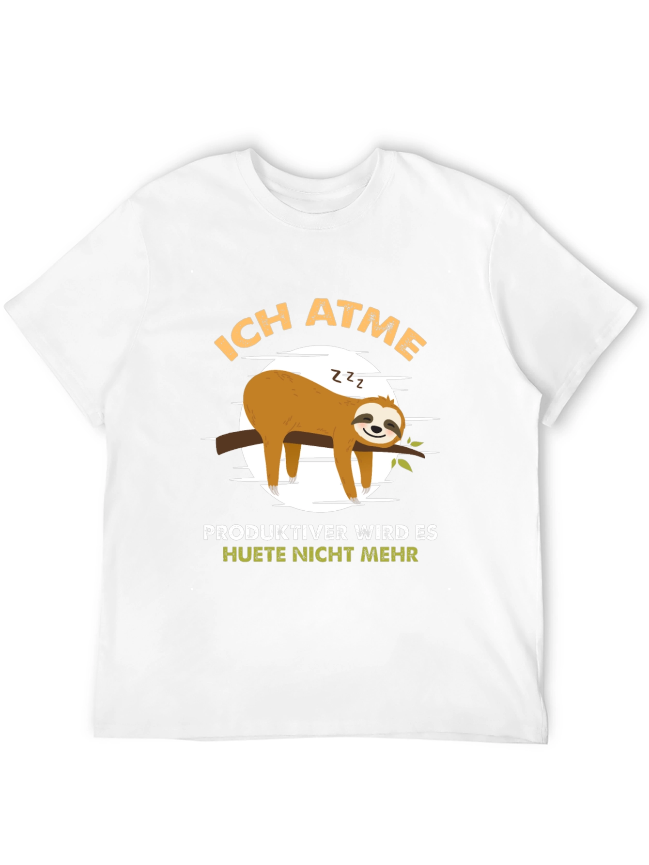 Black Ich Atme Sloth T-Shirt view 12