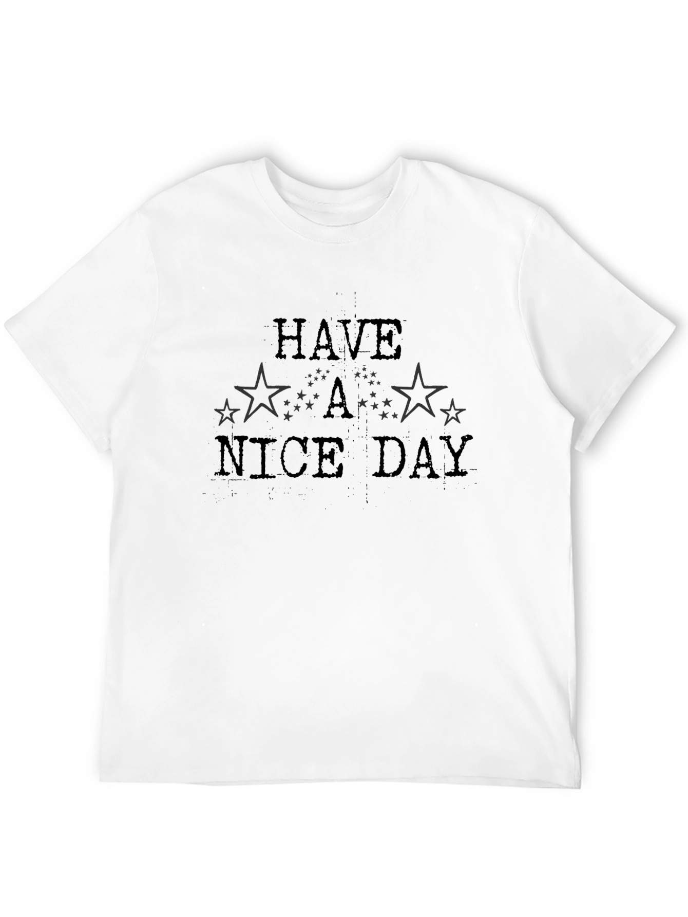 Black Have a Nice Day Star Graphic Tee view 12