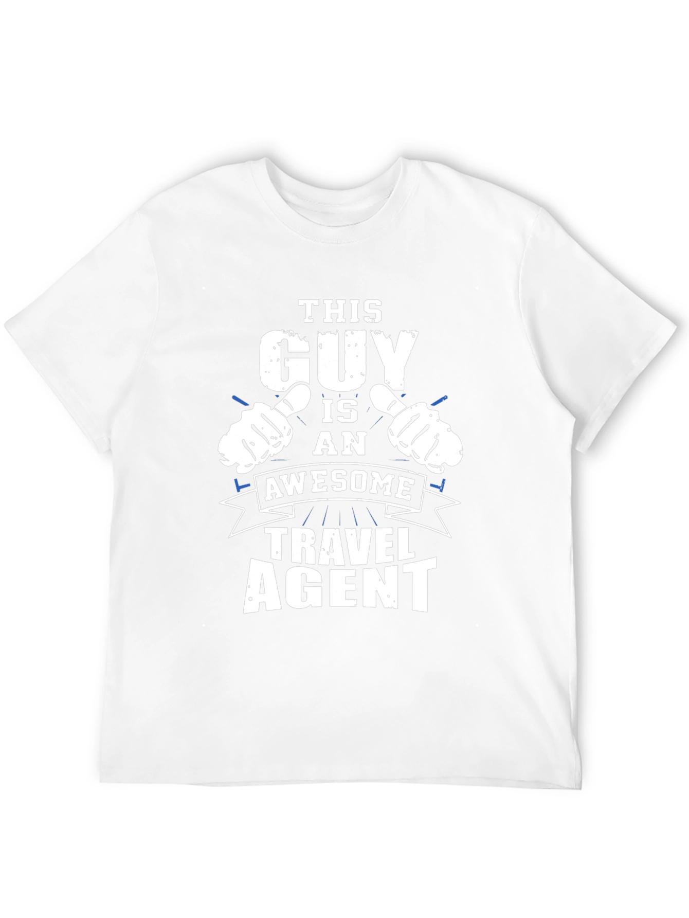 Black Awesome Travel Agent T-Shirt view 12
