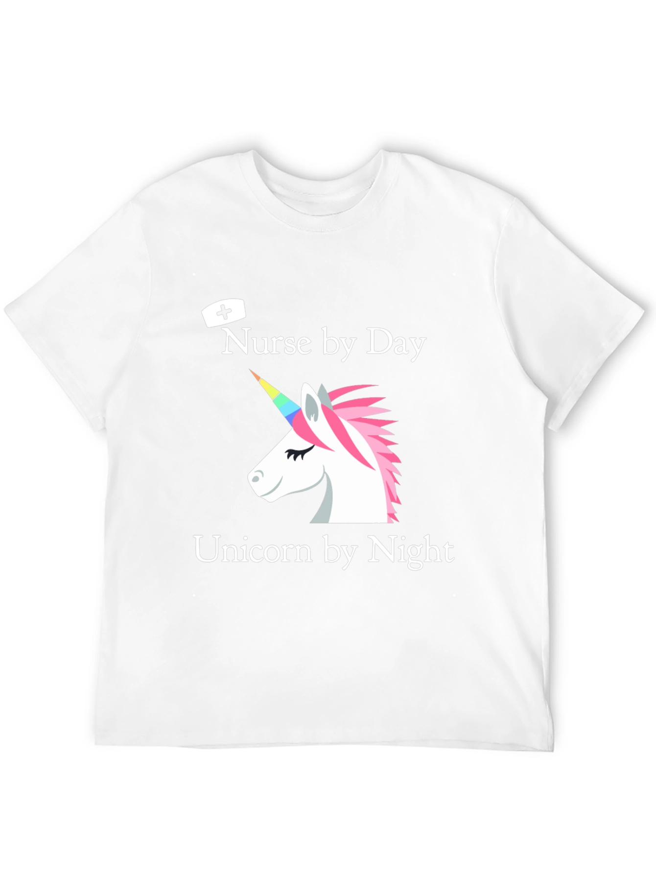 Black Nurse by Day Unicorn by Night T-Shirt view 12