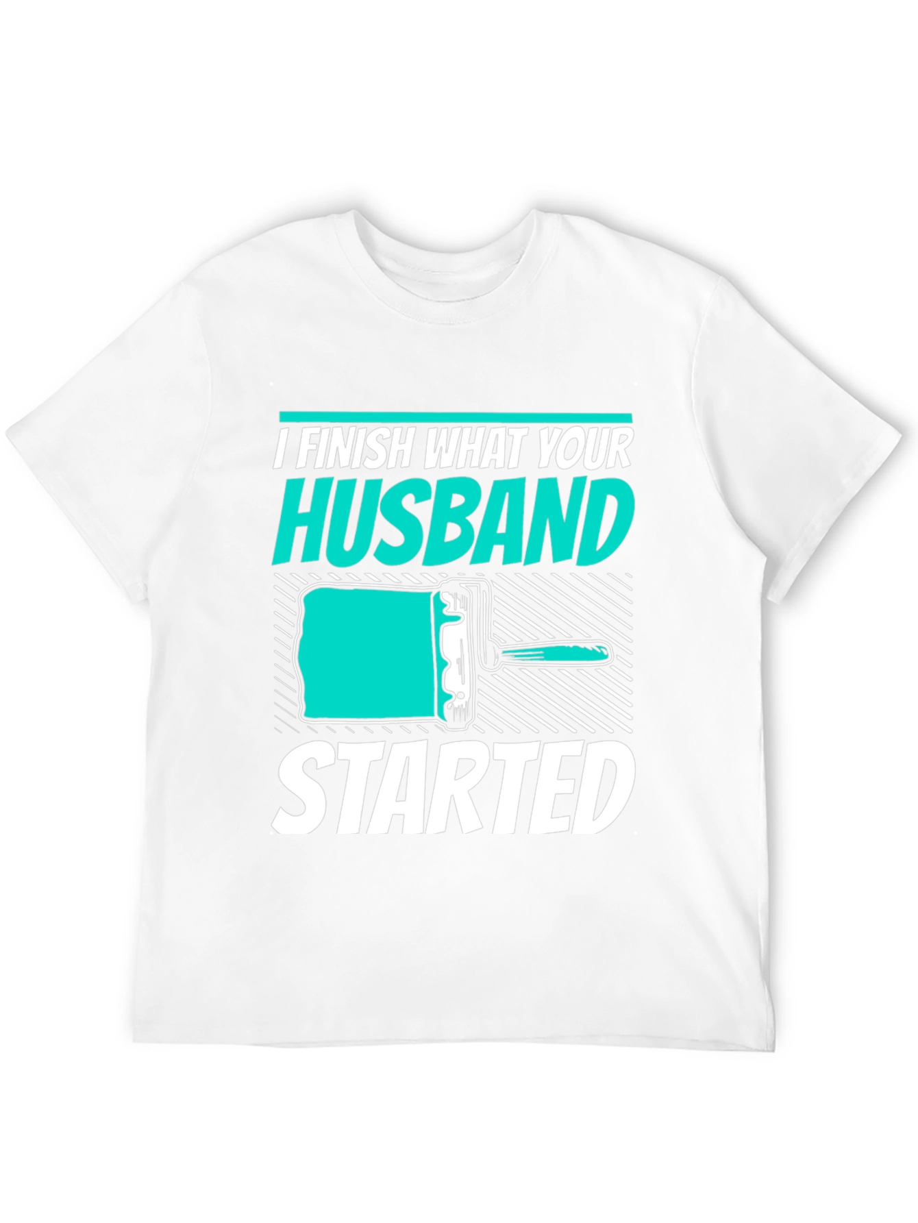 Black I Finish What Your Husband Started Funny T-Shirt view 12