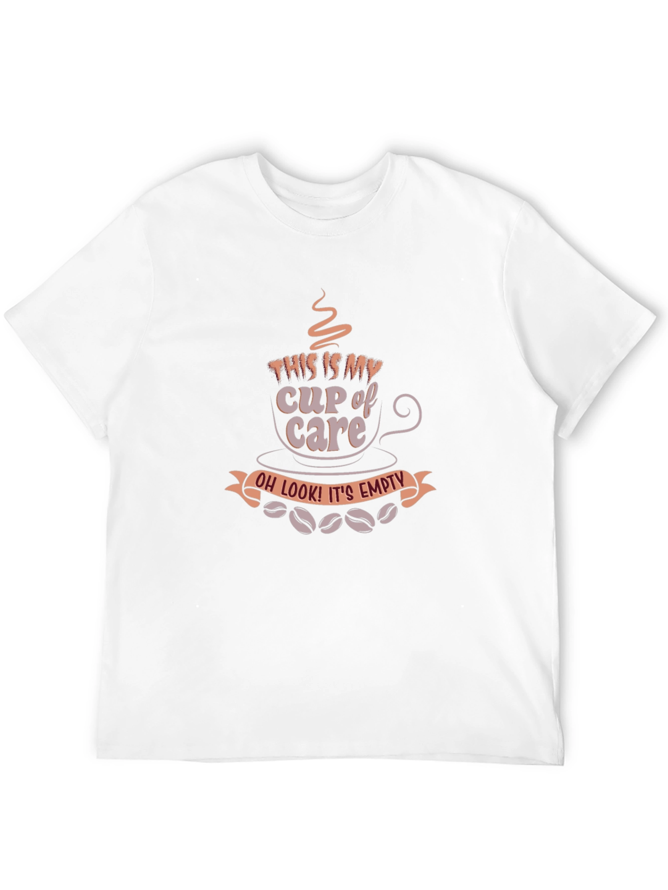 Black Cup of Care T-Shirt - Sarcastic Coffee Lover Tee view 12