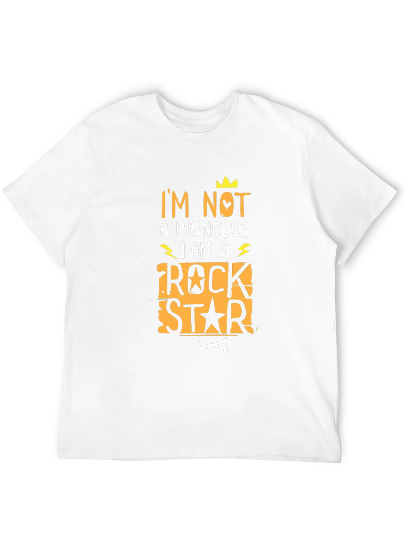 Black I'm Not A Princess Rock Star T-Shirt view 12