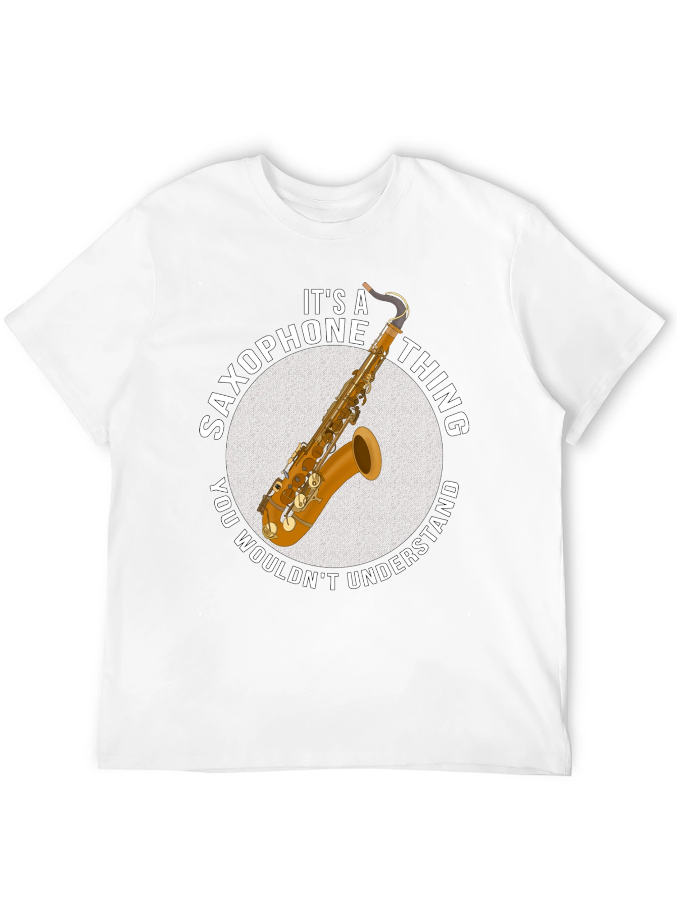 Black Saxophone Thing Graphic T-Shirt view 12