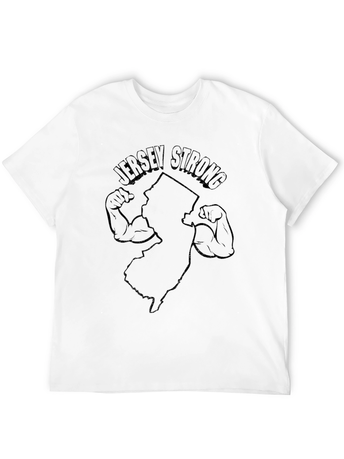 Black Jersey Strong Graphic T-Shirt view 12