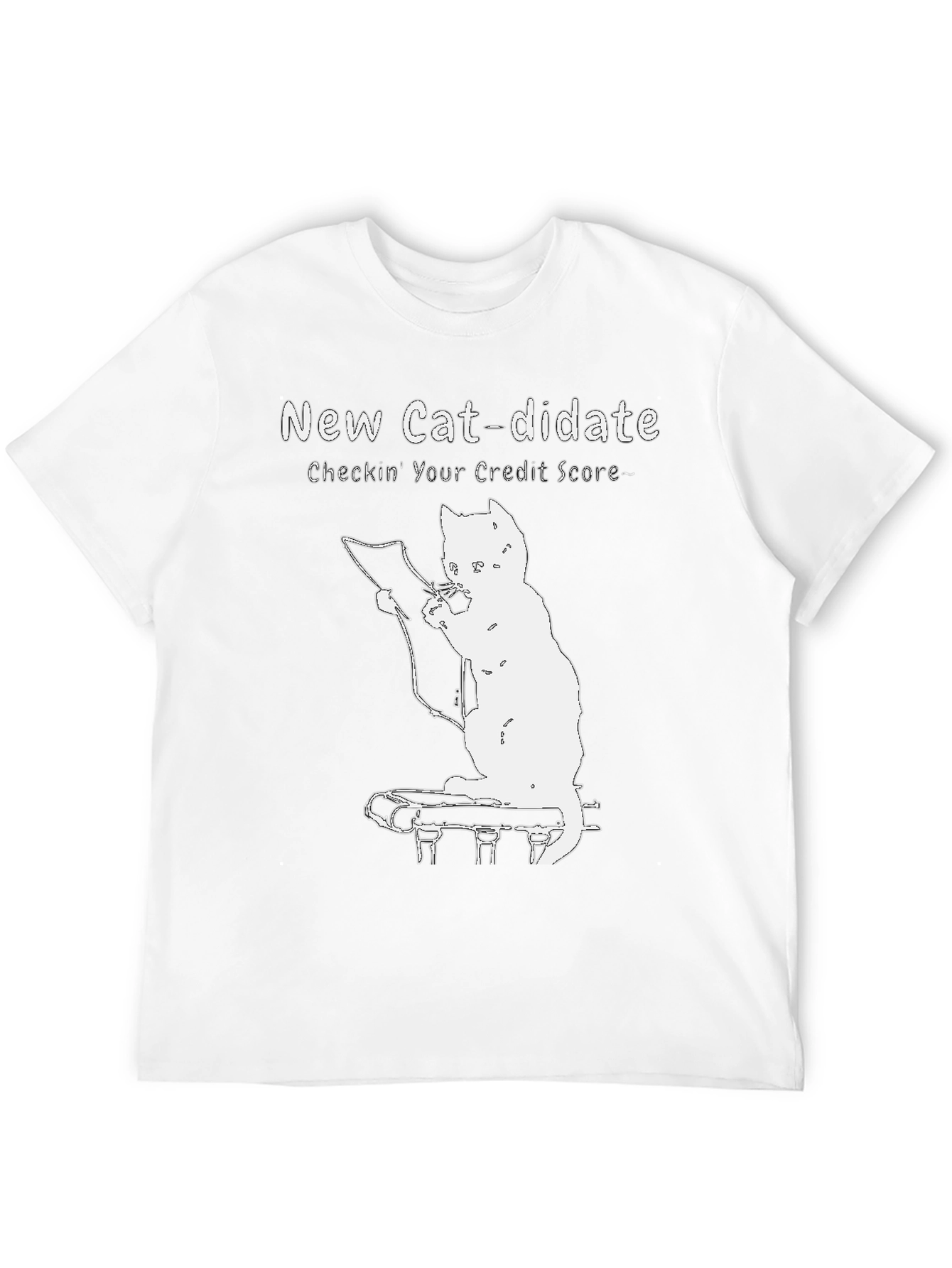 Black New Cat-didate Credit Score Tee view 12