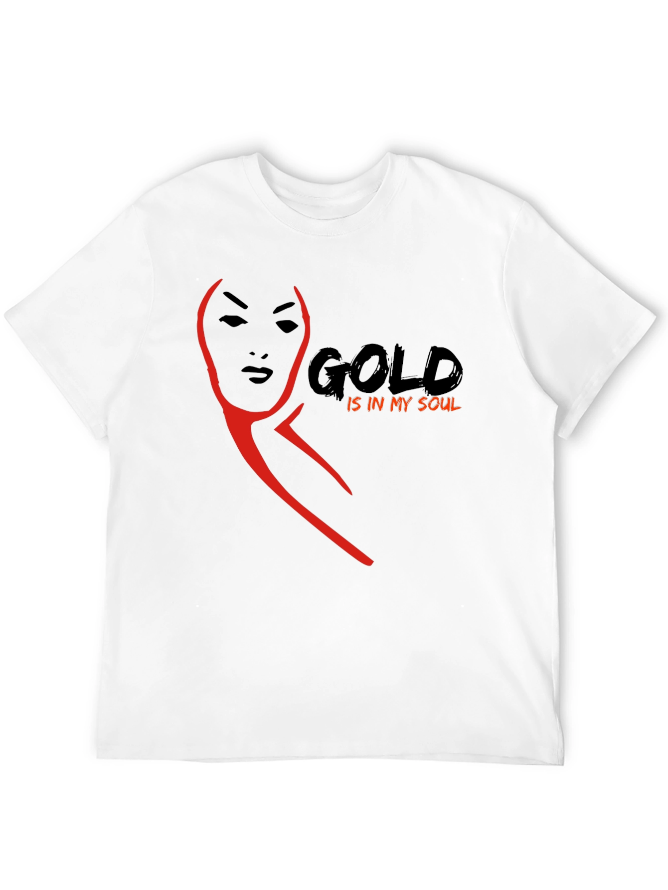 Black Gold Soul Graphic Tee - Stylish Black T-Shirt view 12