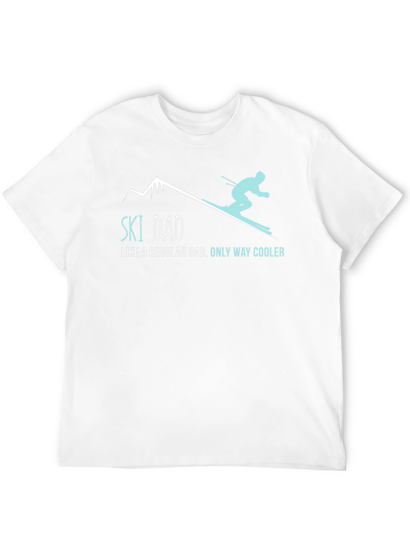Black Ski Dad T-Shirt - Regular Dad Only Way Cooler! view 12